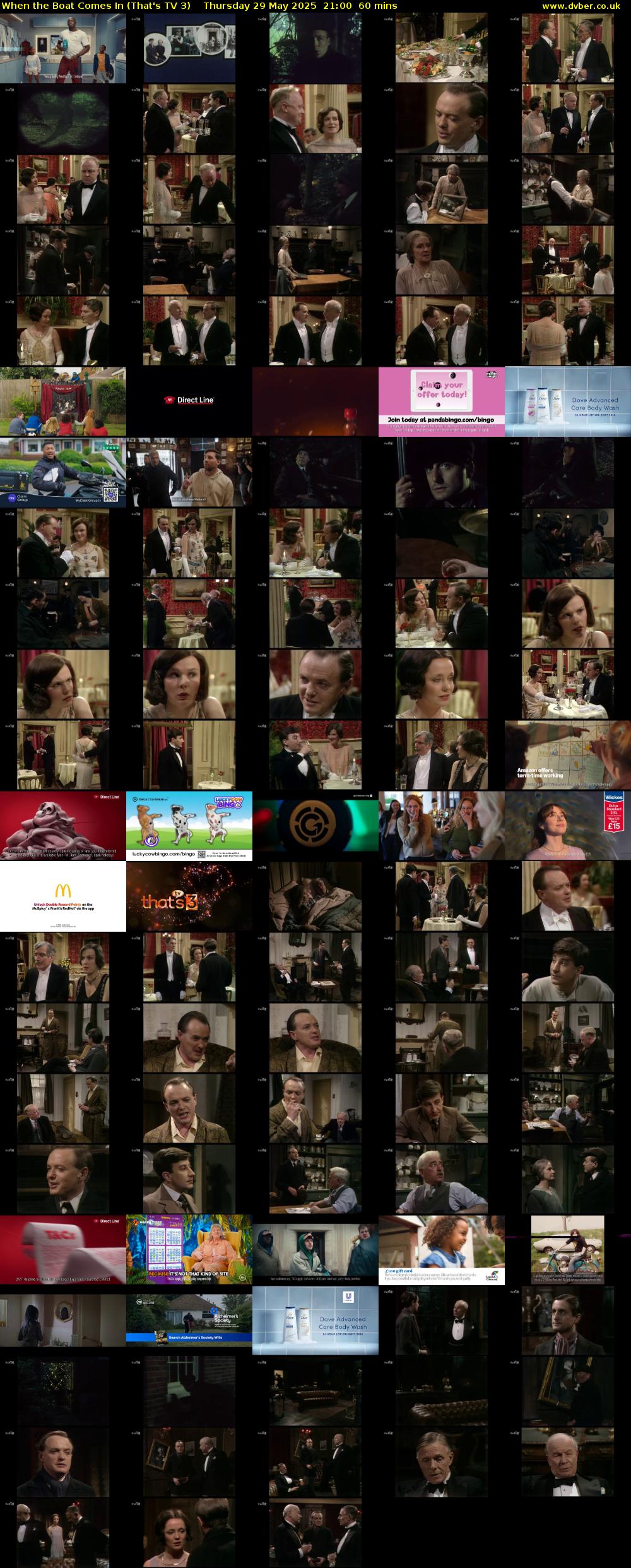 When the Boat Comes In (That's TV 3) Thursday 29 May 2025 21:00 - 22:00