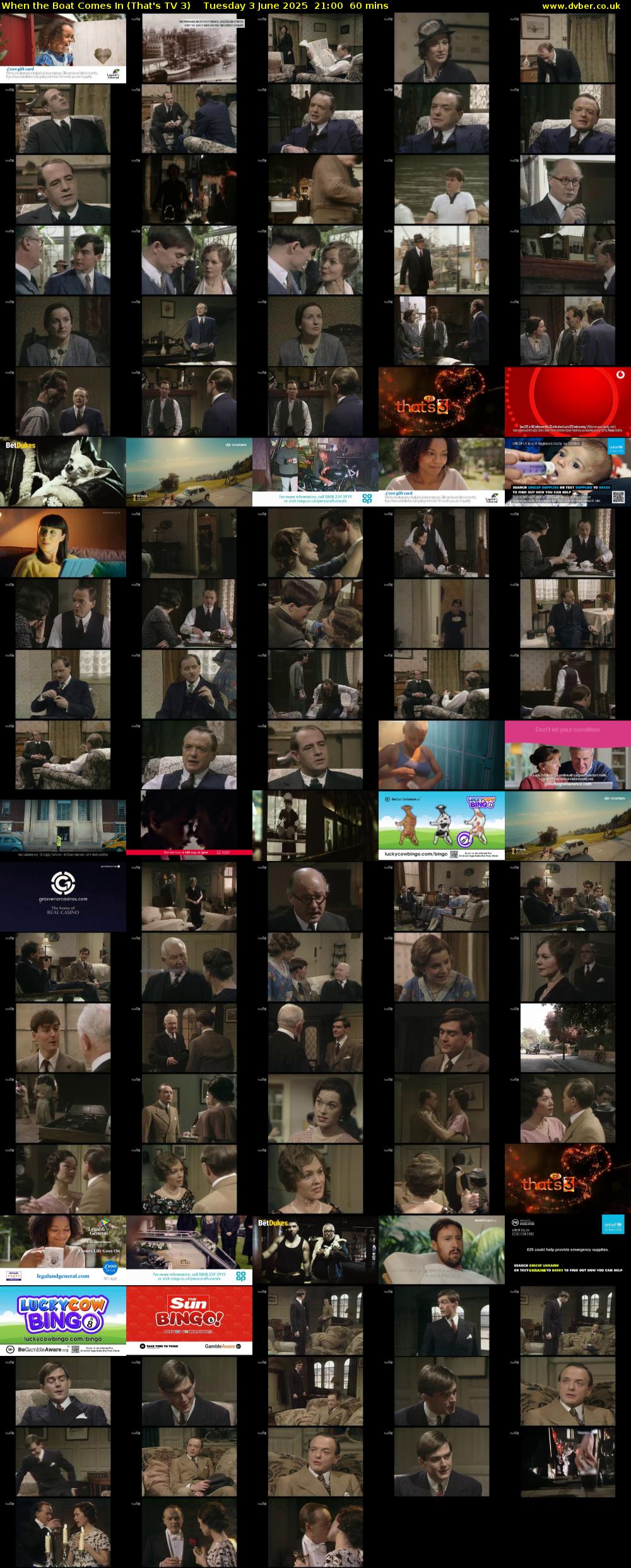 When the Boat Comes In (That's TV 3) Tuesday 3 June 2025 21:00 - 22:00