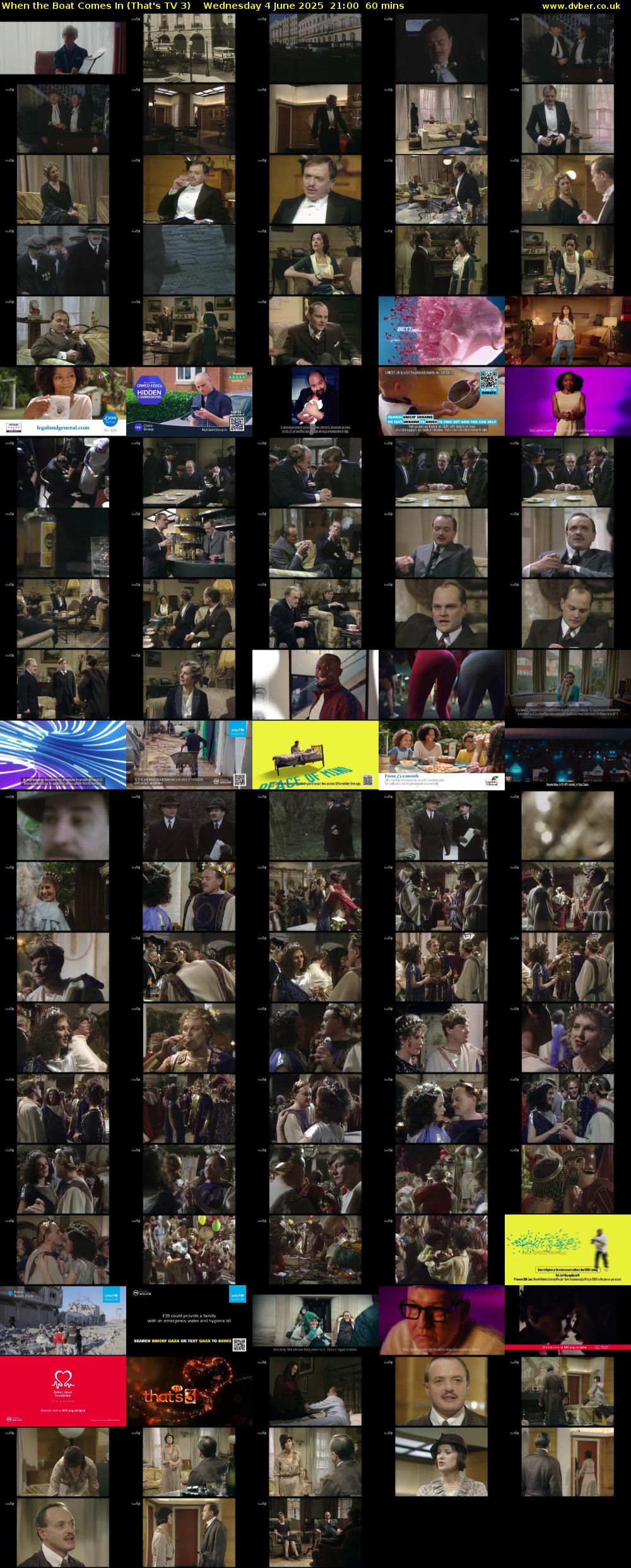 When the Boat Comes In (That's TV 3) Wednesday 4 June 2025 21:00 - 22:00