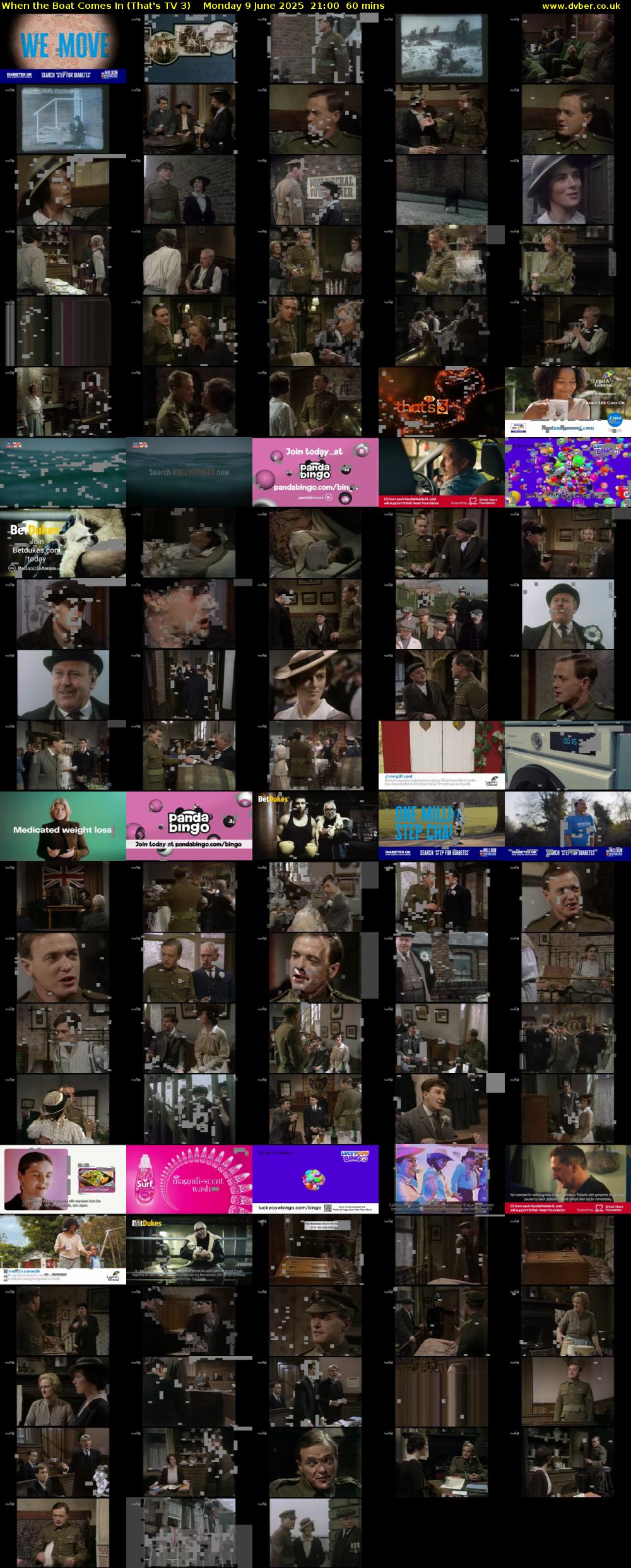 When the Boat Comes In (That's TV 3) Monday 9 June 2025 21:00 - 22:00