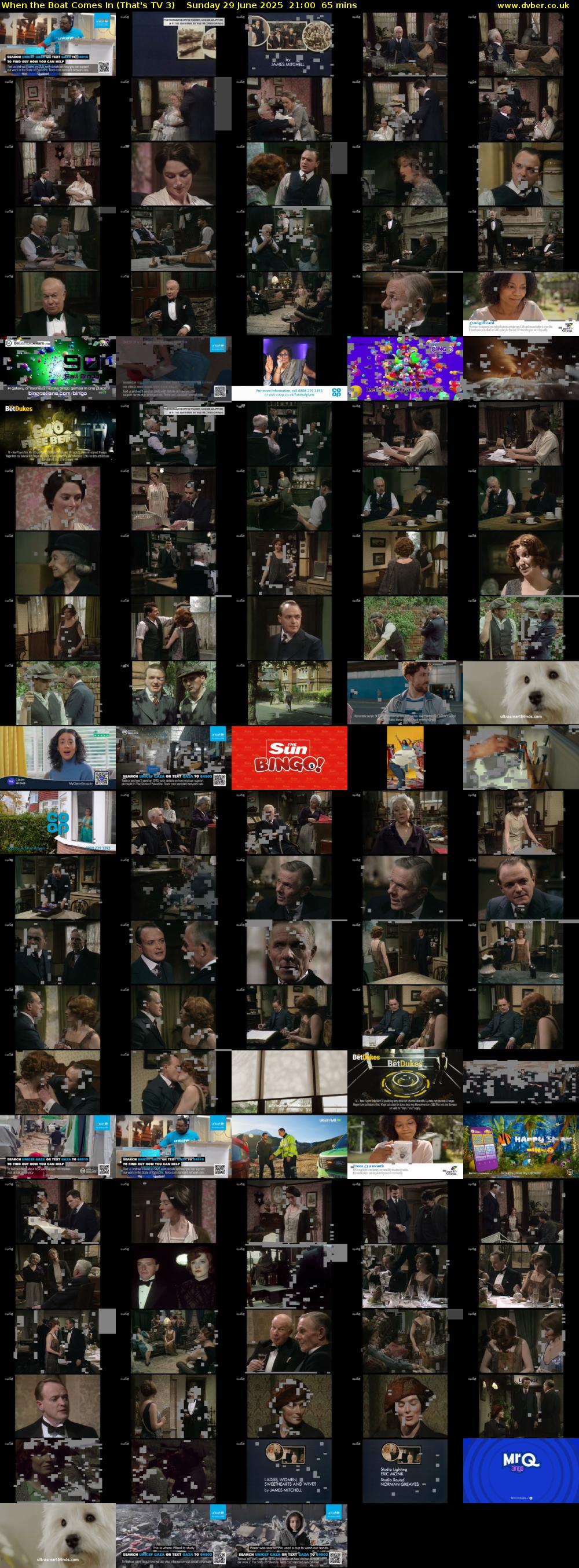 When the Boat Comes In (That's TV 3) Sunday 29 June 2025 21:00 - 22:05