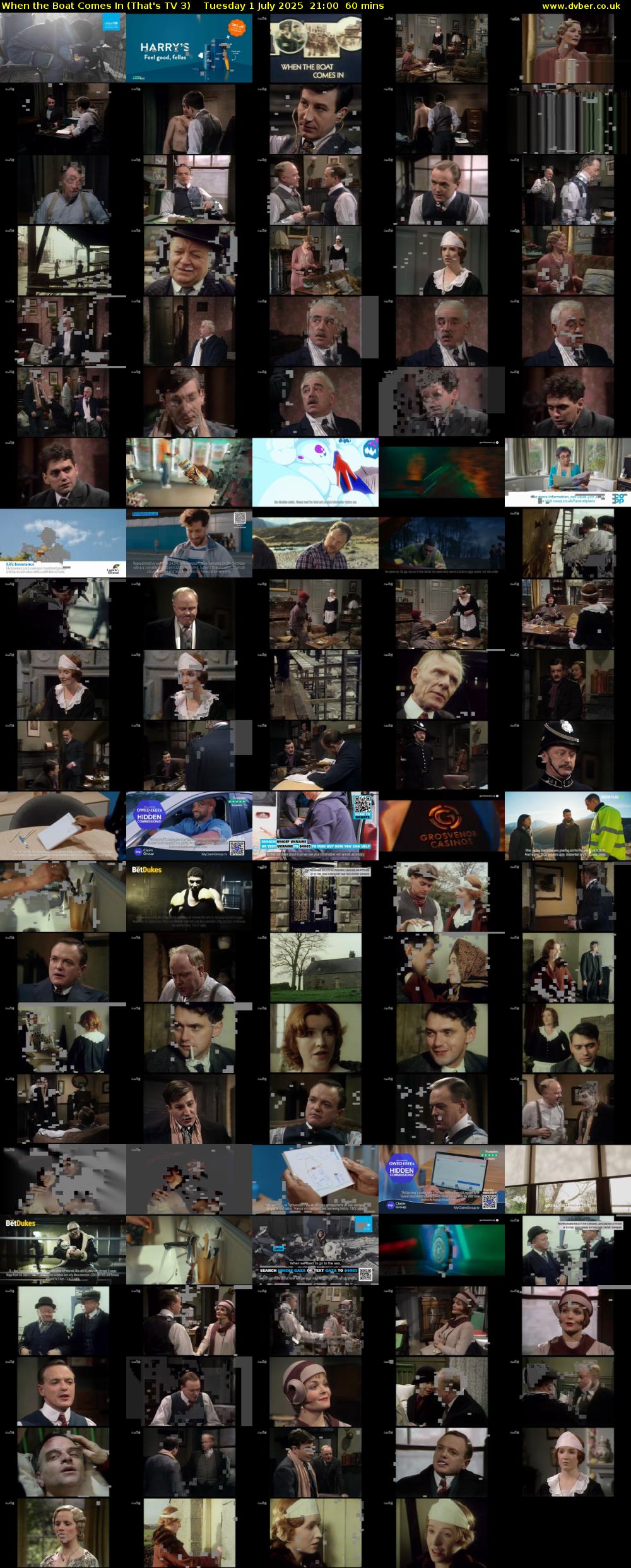 When the Boat Comes In (That's TV 3) Tuesday 1 July 2025 21:00 - 22:00
