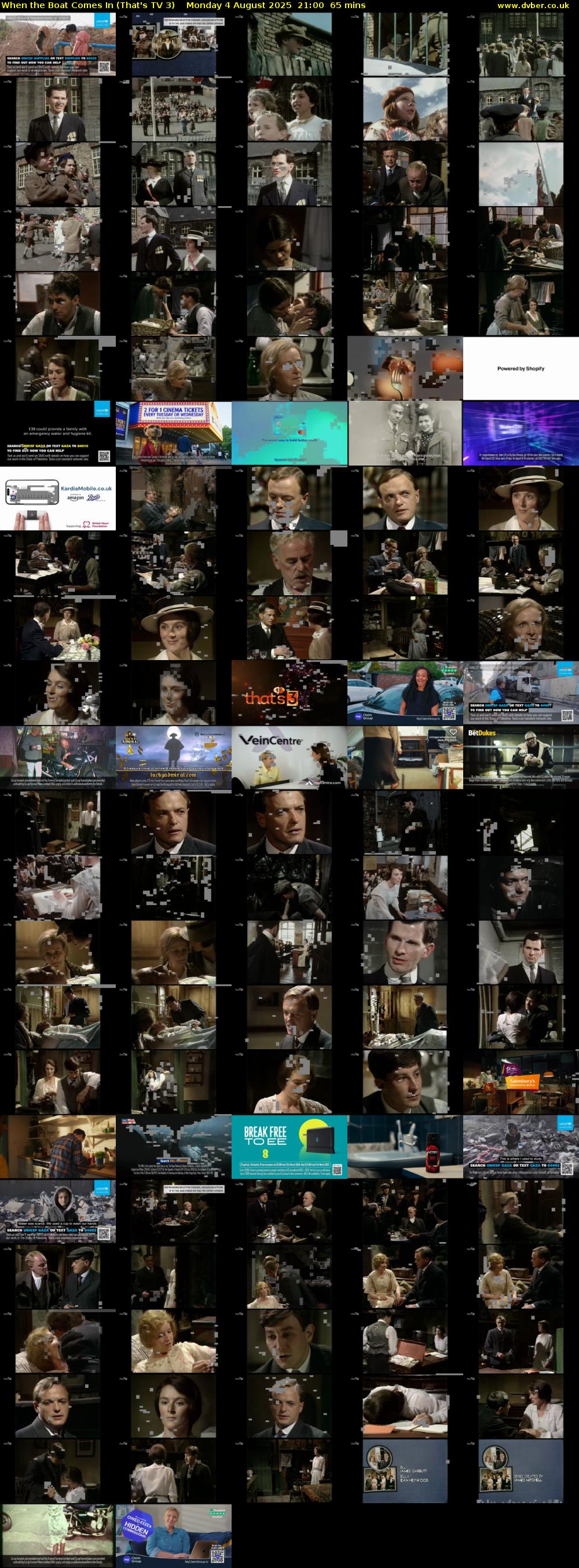 When the Boat Comes In (That's TV 3) Monday 4 August 2025 21:00 - 22:05