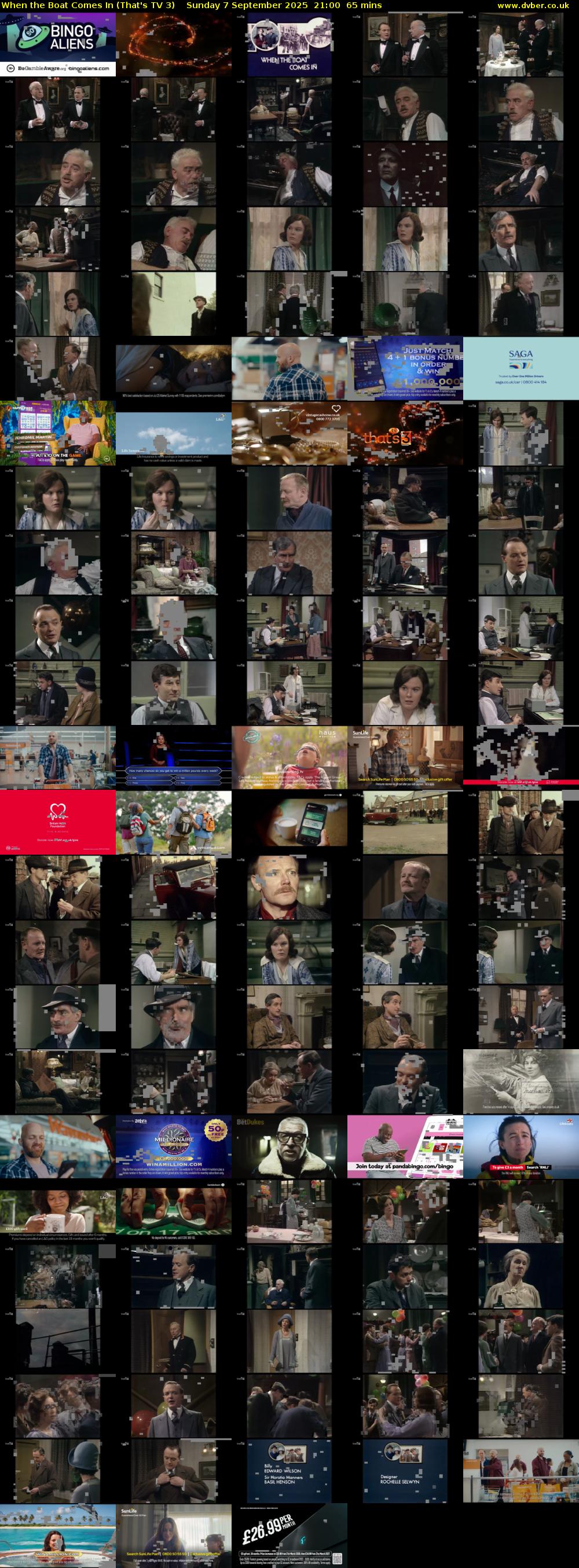 When the Boat Comes In (That's TV 3) Sunday 7 September 2025 21:00 - 22:05