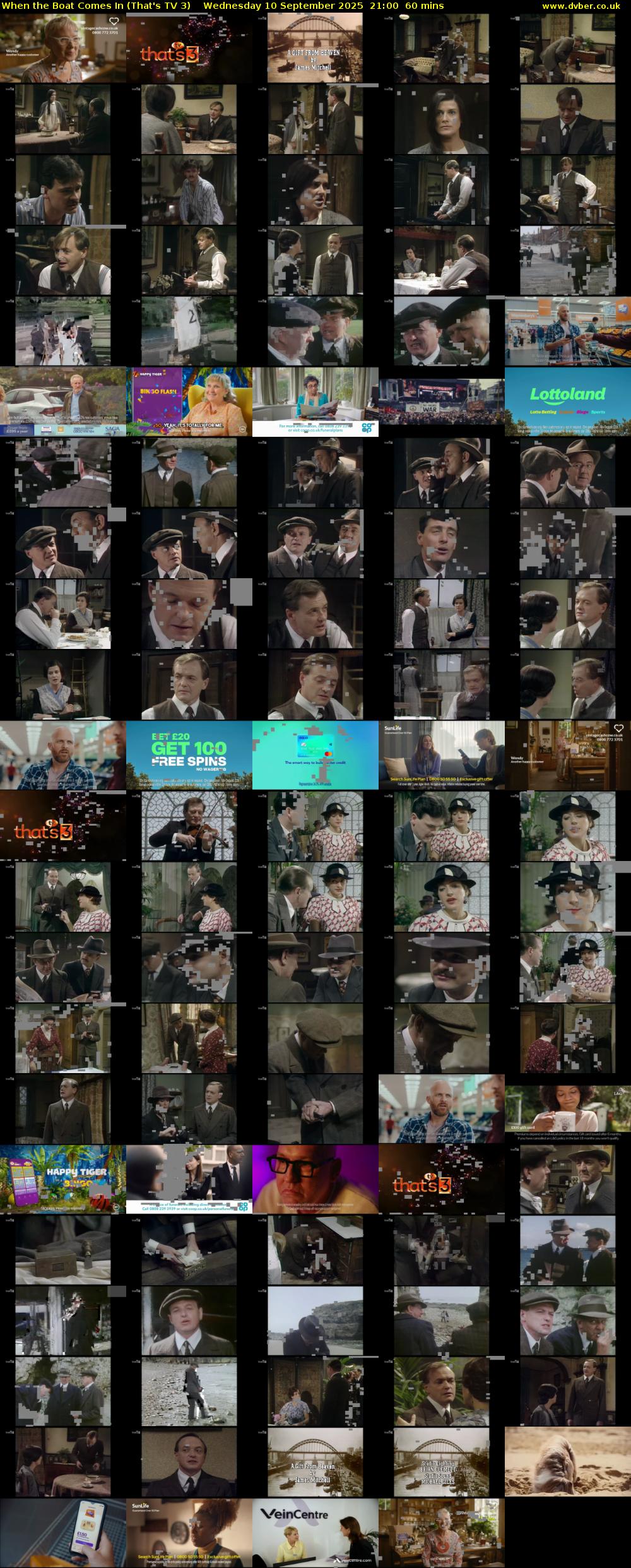 When the Boat Comes In (That's TV 3) Wednesday 10 September 2025 21:00 - 22:00