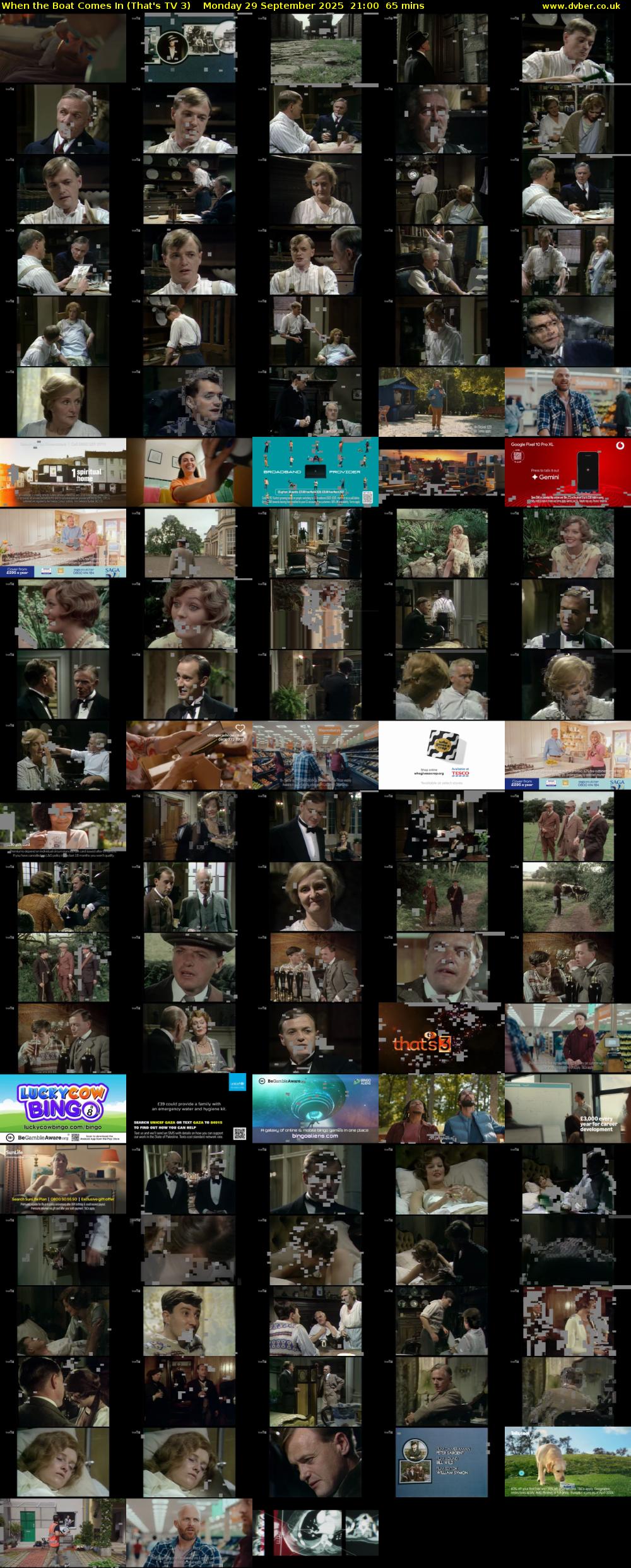 When the Boat Comes In (That's TV 3) Monday 29 September 2025 21:00 - 22:05