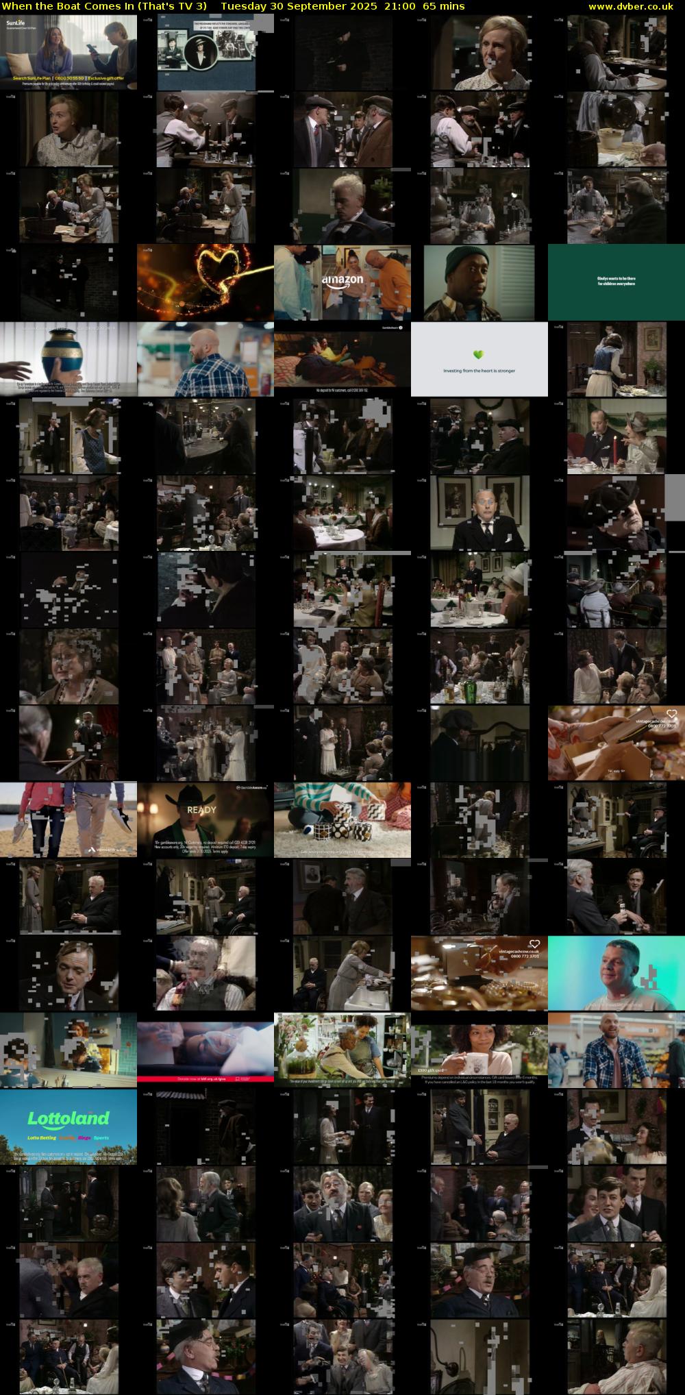 When the Boat Comes In (That's TV 3) Tuesday 30 September 2025 21:00 - 22:05