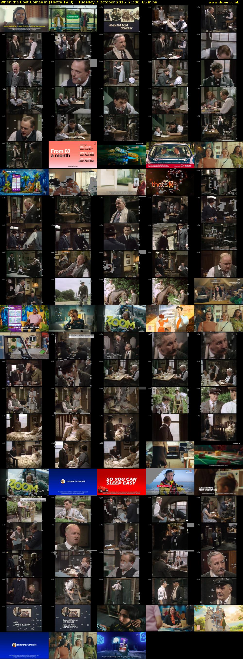 When the Boat Comes In (That's TV 3) Tuesday 7 October 2025 21:00 - 22:05