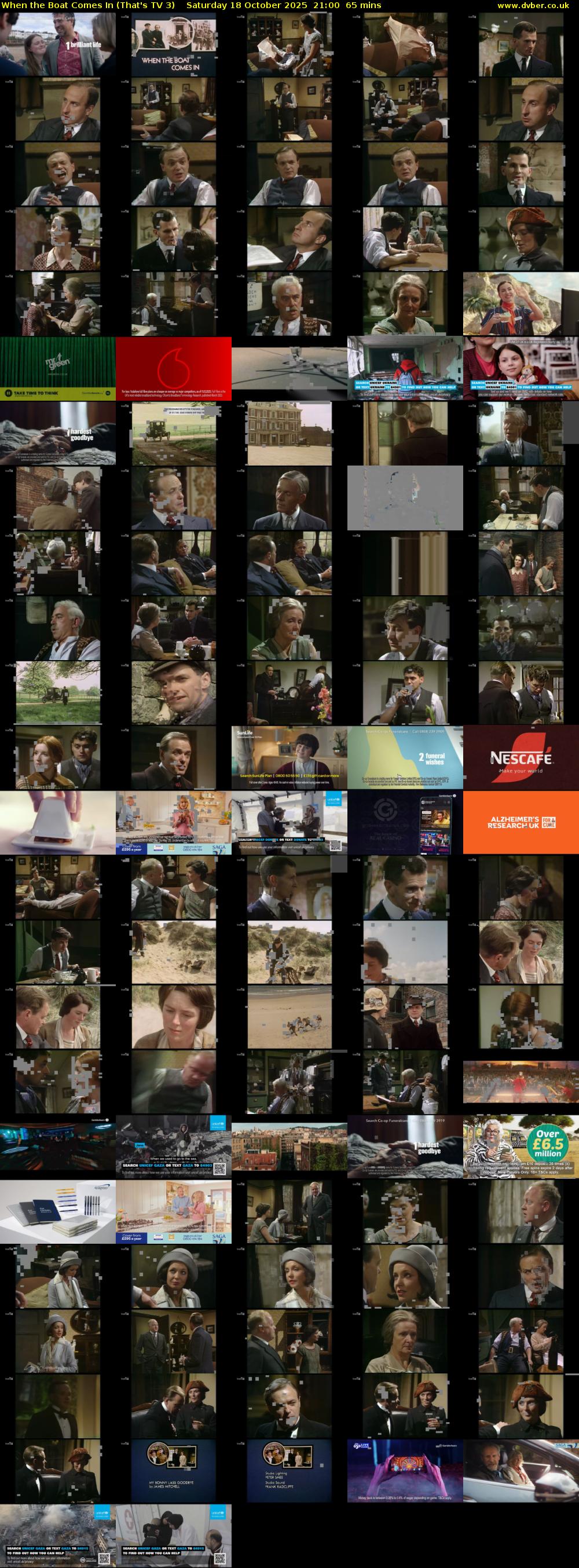 When the Boat Comes In (That's TV 3) Saturday 18 October 2025 21:00 - 22:05