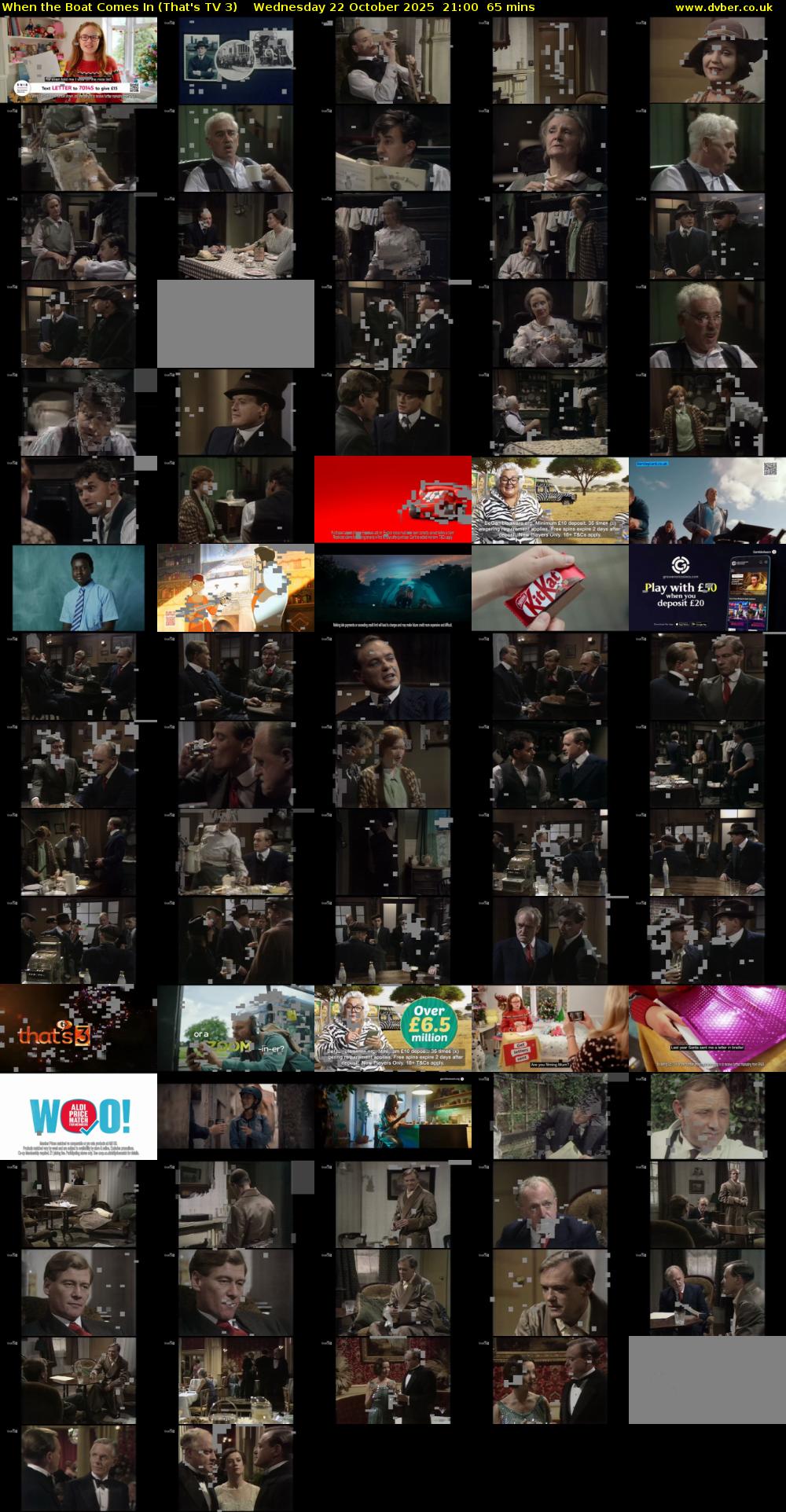 When the Boat Comes In (That's TV 3) Wednesday 22 October 2025 21:00 - 22:05