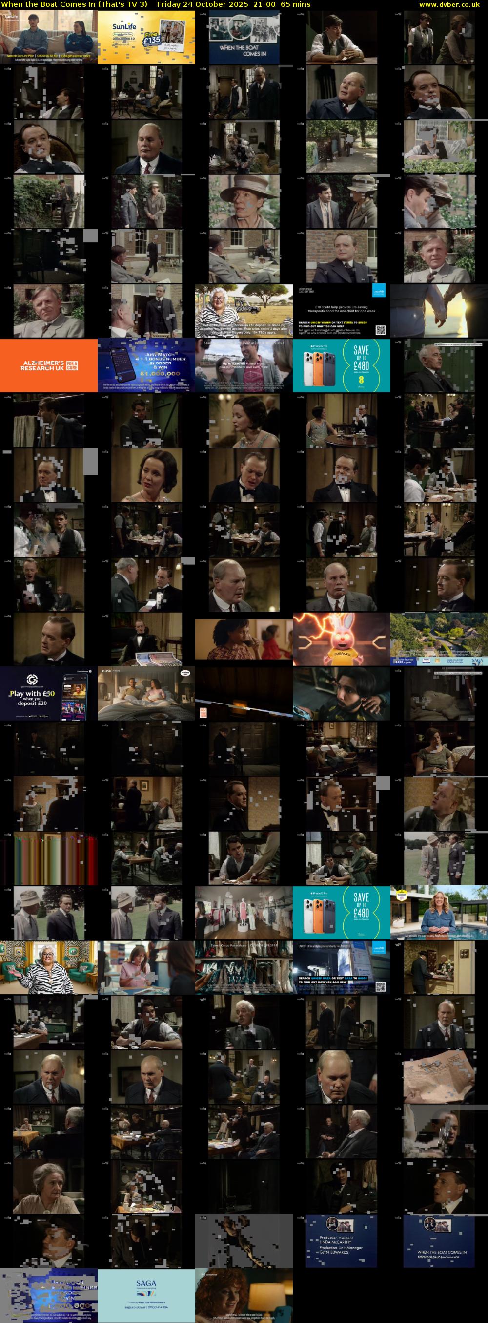 When the Boat Comes In (That's TV 3) Friday 24 October 2025 21:00 - 22:05