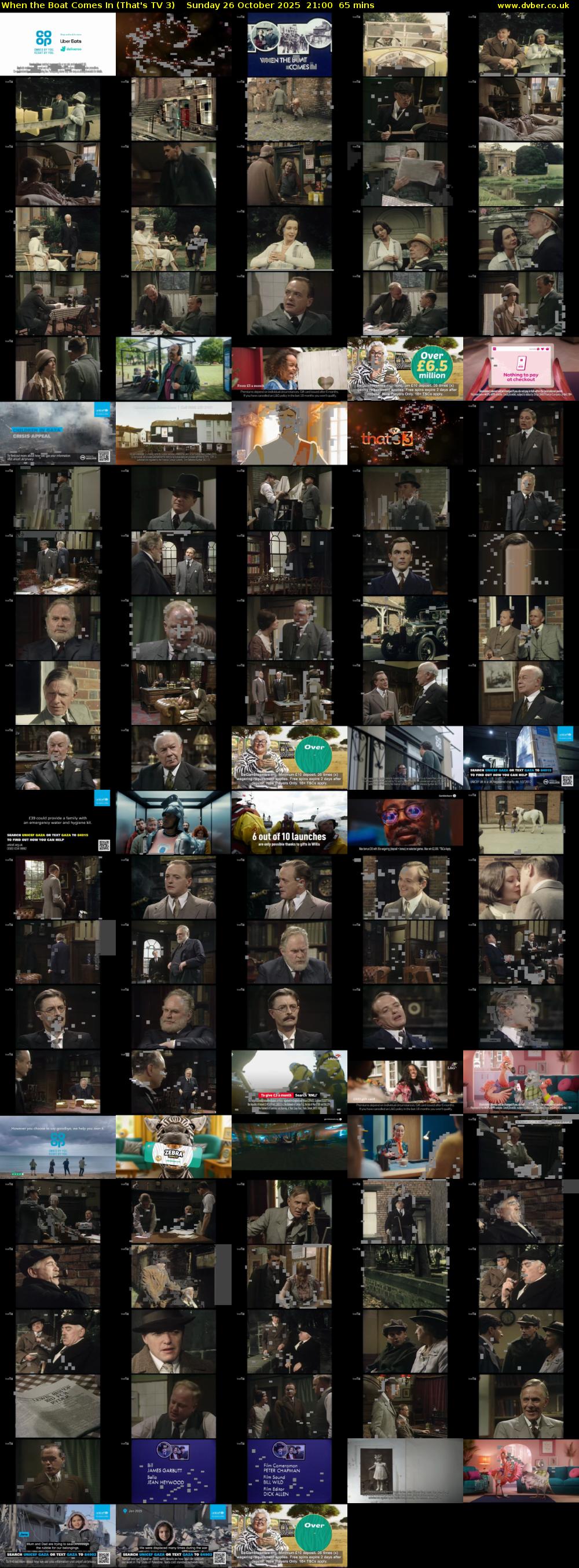 When the Boat Comes In (That's TV 3) Sunday 26 October 2025 21:00 - 22:05