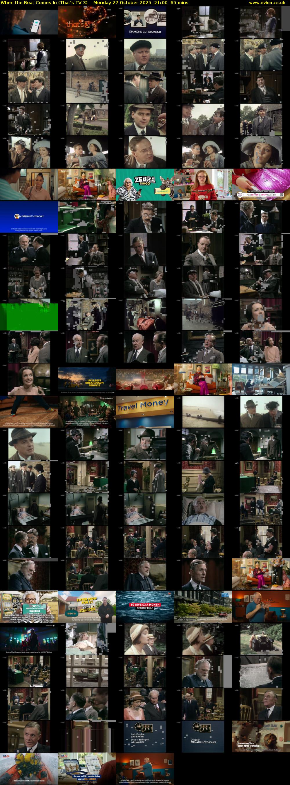 When the Boat Comes In (That's TV 3) Monday 27 October 2025 21:00 - 22:05