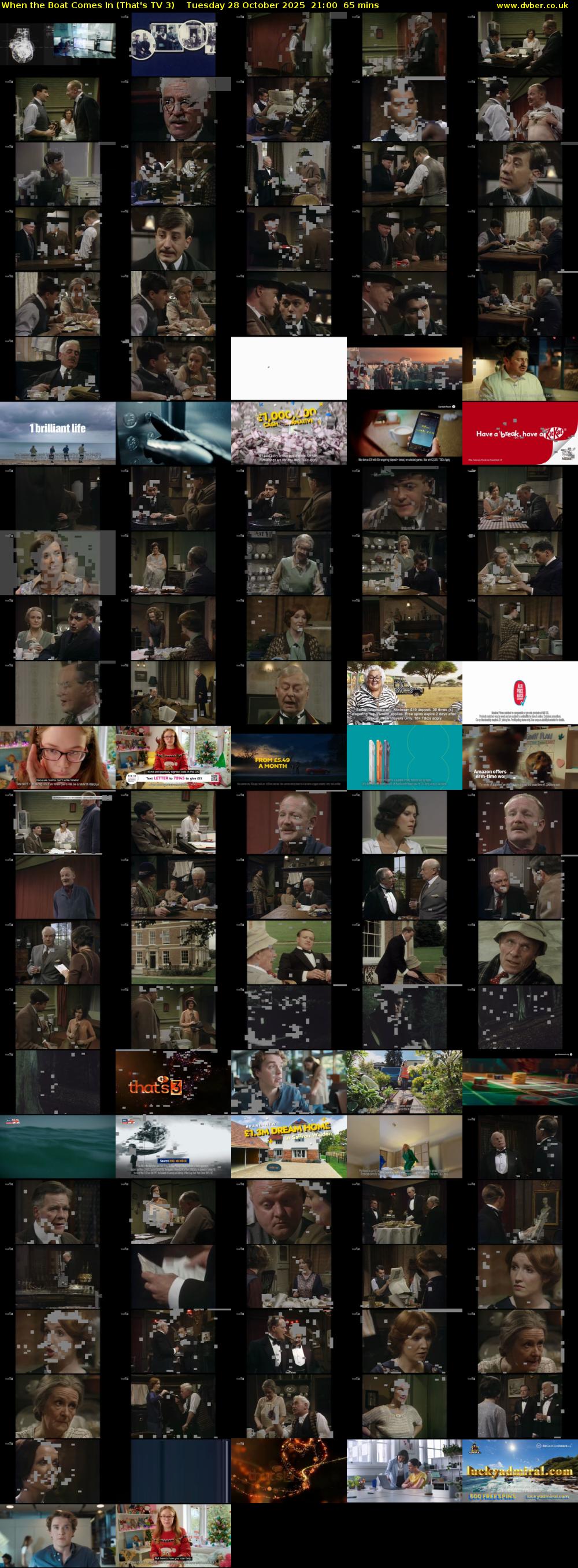 When the Boat Comes In (That's TV 3) Tuesday 28 October 2025 21:00 - 22:05