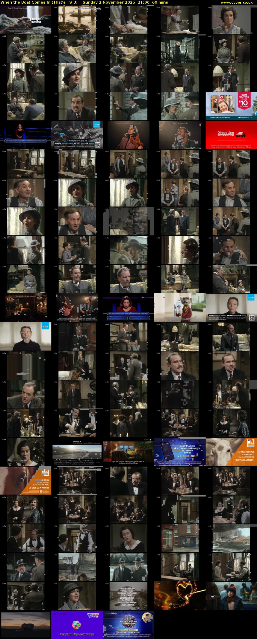 When the Boat Comes In (That's TV 3) Sunday 2 November 2025 21:00 - 22:00