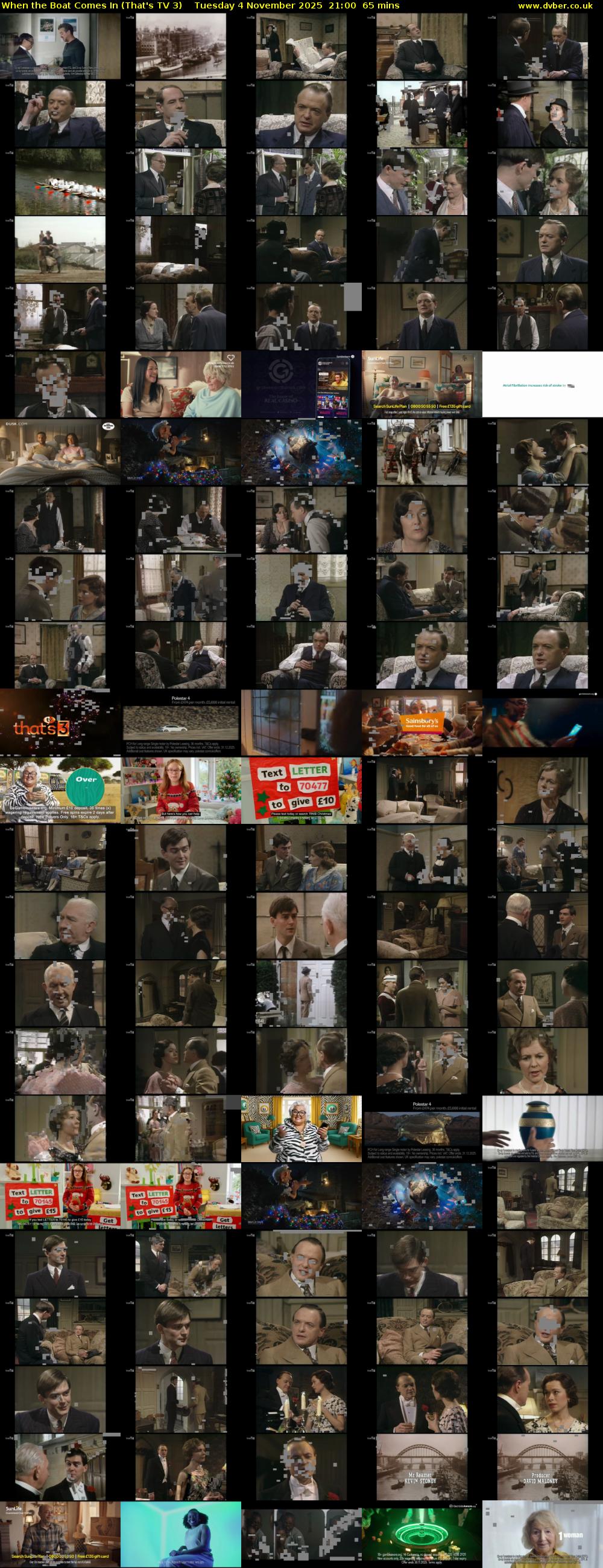 When the Boat Comes In (That's TV 3) Tuesday 4 November 2025 21:00 - 22:05