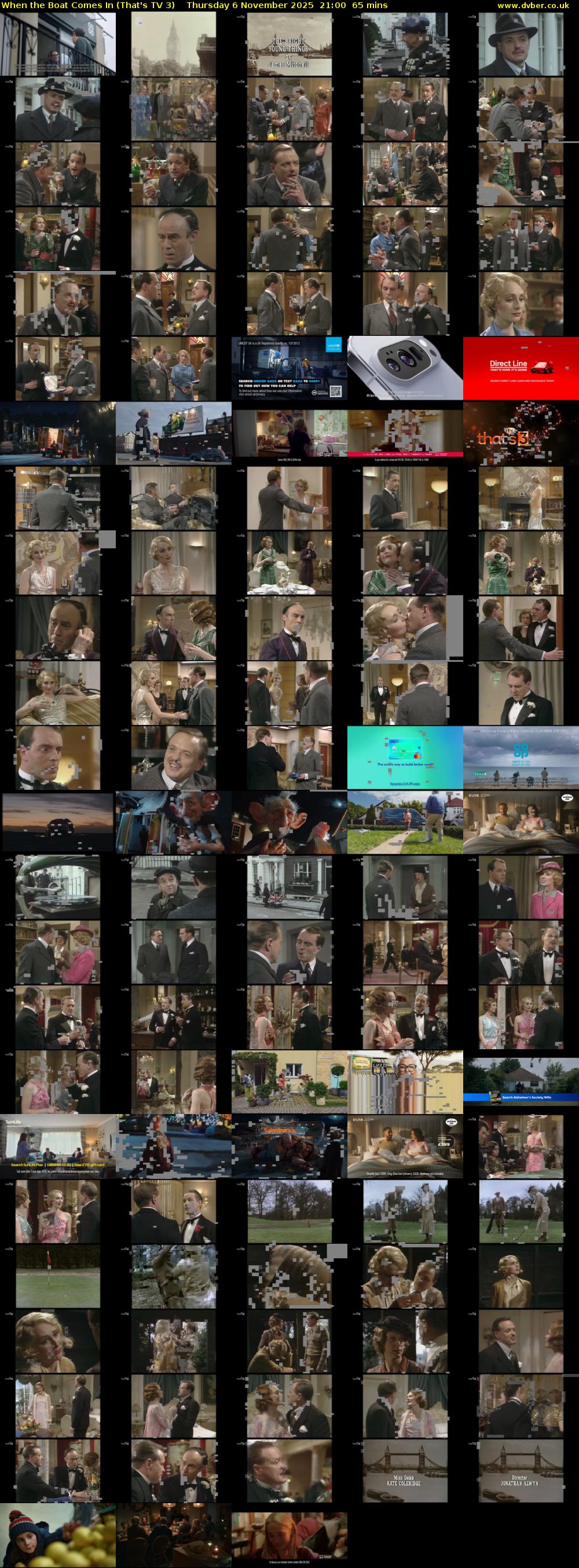 When the Boat Comes In (That's TV 3) Thursday 6 November 2025 21:00 - 22:05