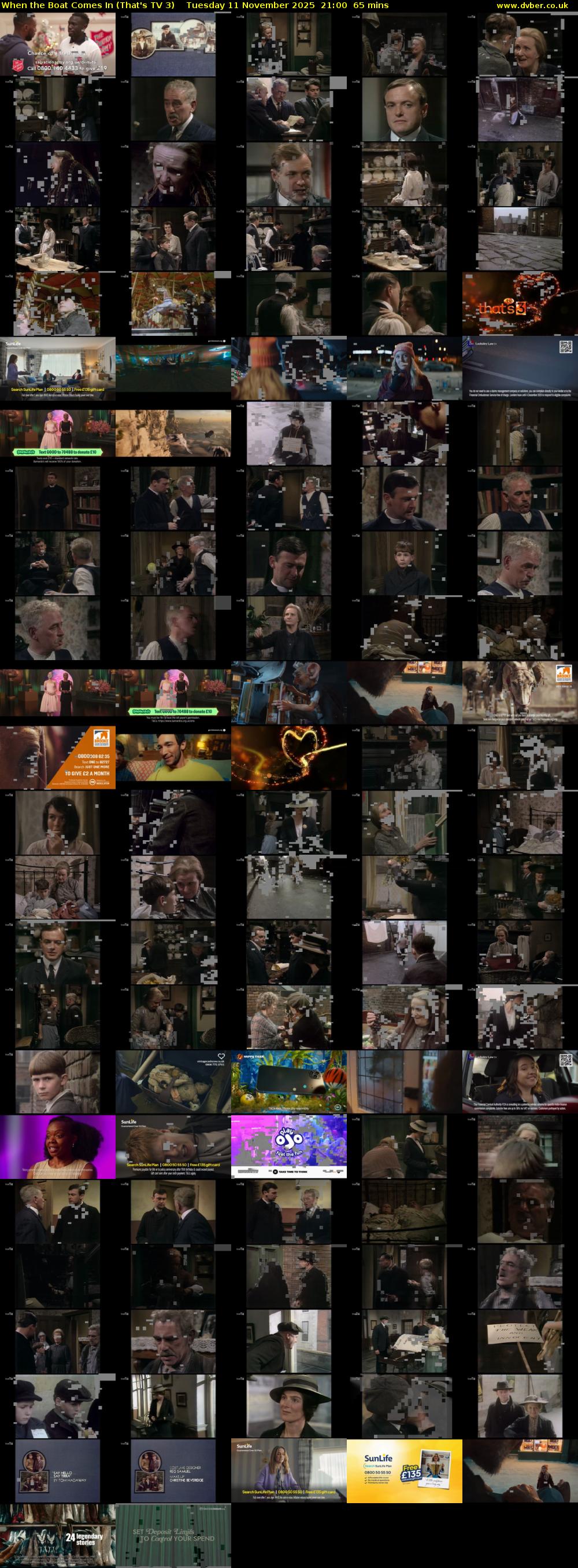 When the Boat Comes In (That's TV 3) Tuesday 11 November 2025 21:00 - 22:05