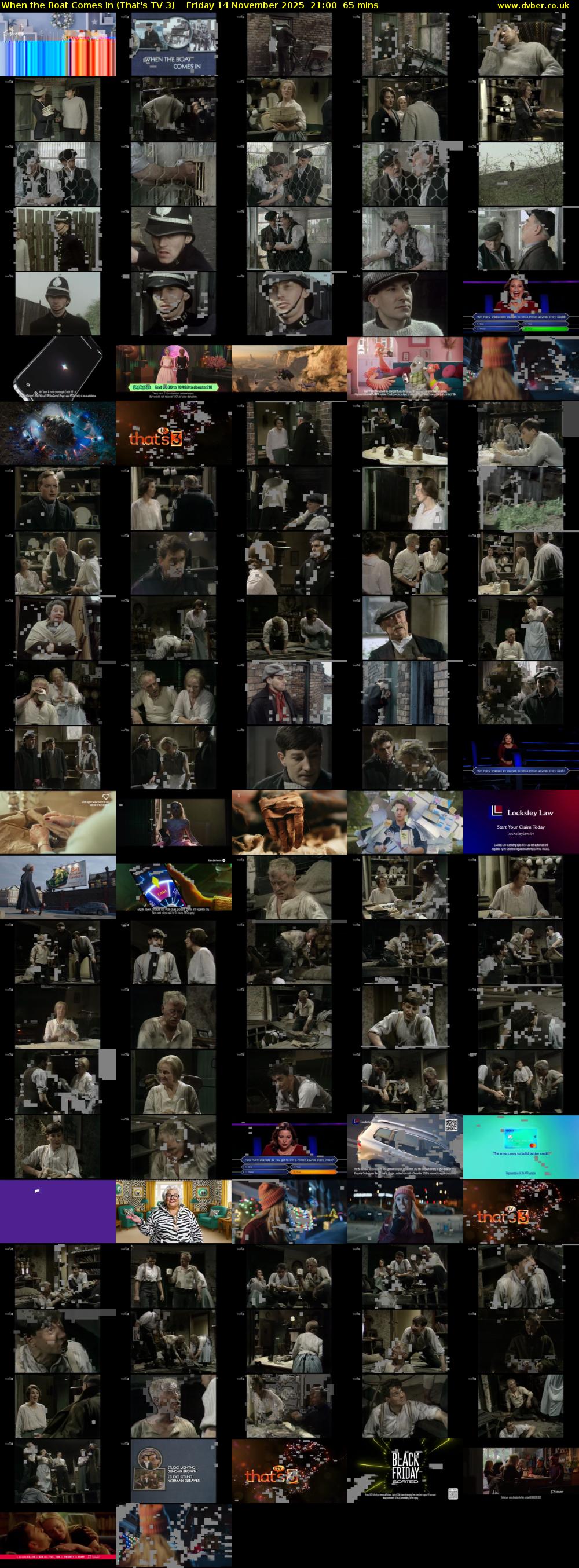 When the Boat Comes In (That's TV 3) Friday 14 November 2025 21:00 - 22:05