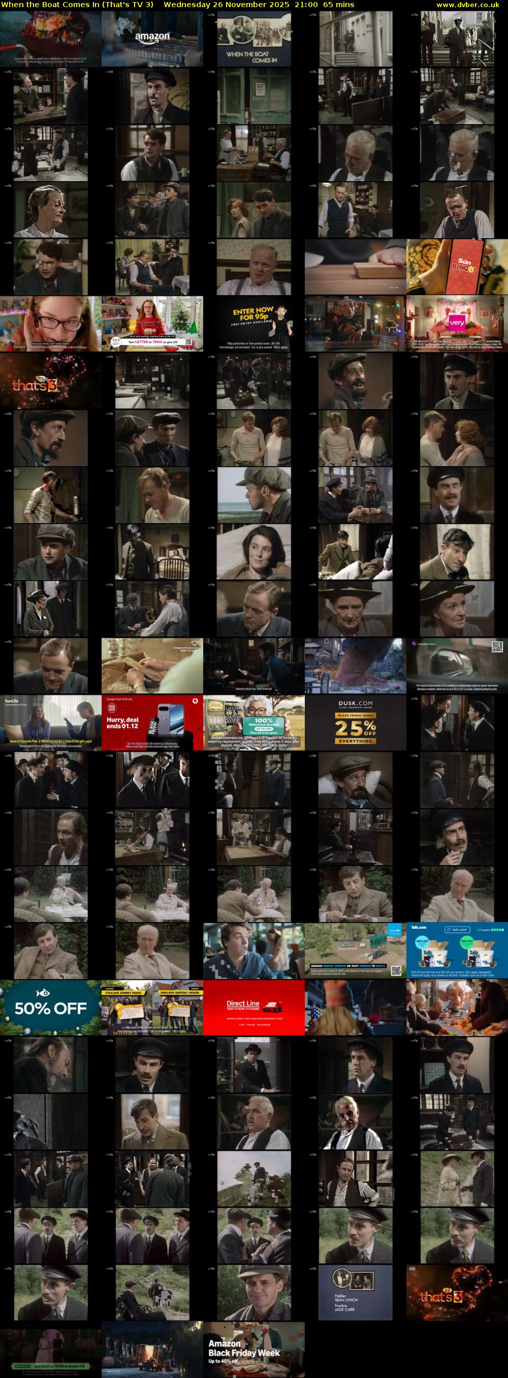 When the Boat Comes In (That's TV 3) Wednesday 26 November 2025 21:00 - 22:05