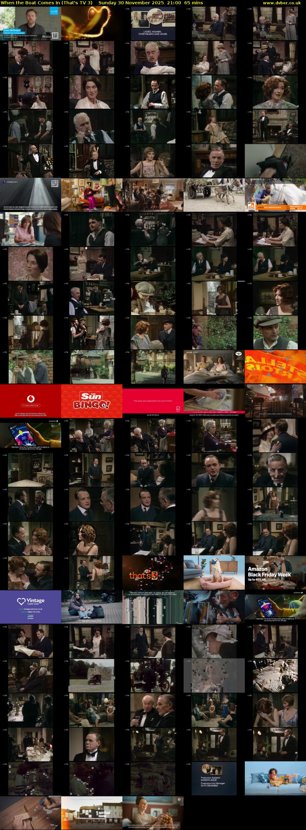 When the Boat Comes In (That's TV 3) Sunday 30 November 2025 21:00 - 22:05