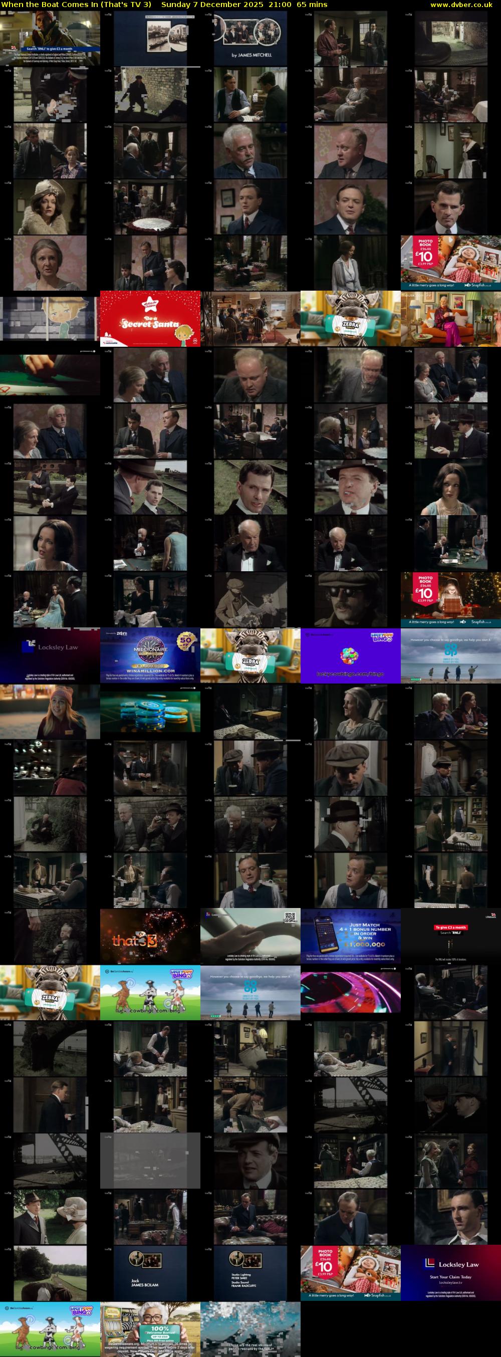 When the Boat Comes In (That's TV 3) Sunday 7 December 2025 21:00 - 22:05