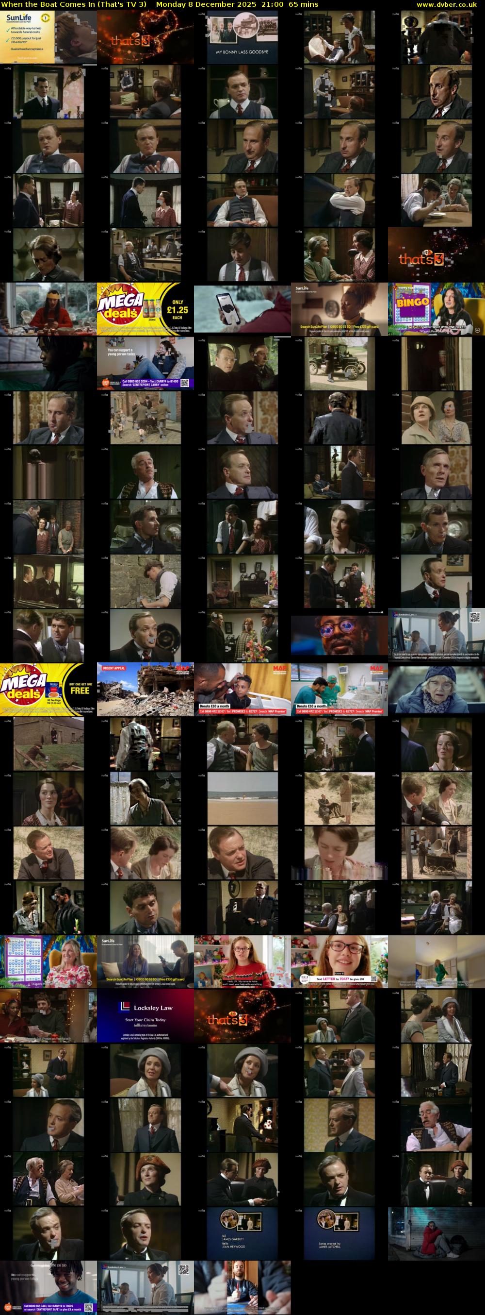 When the Boat Comes In (That's TV 3) Monday 8 December 2025 21:00 - 22:05