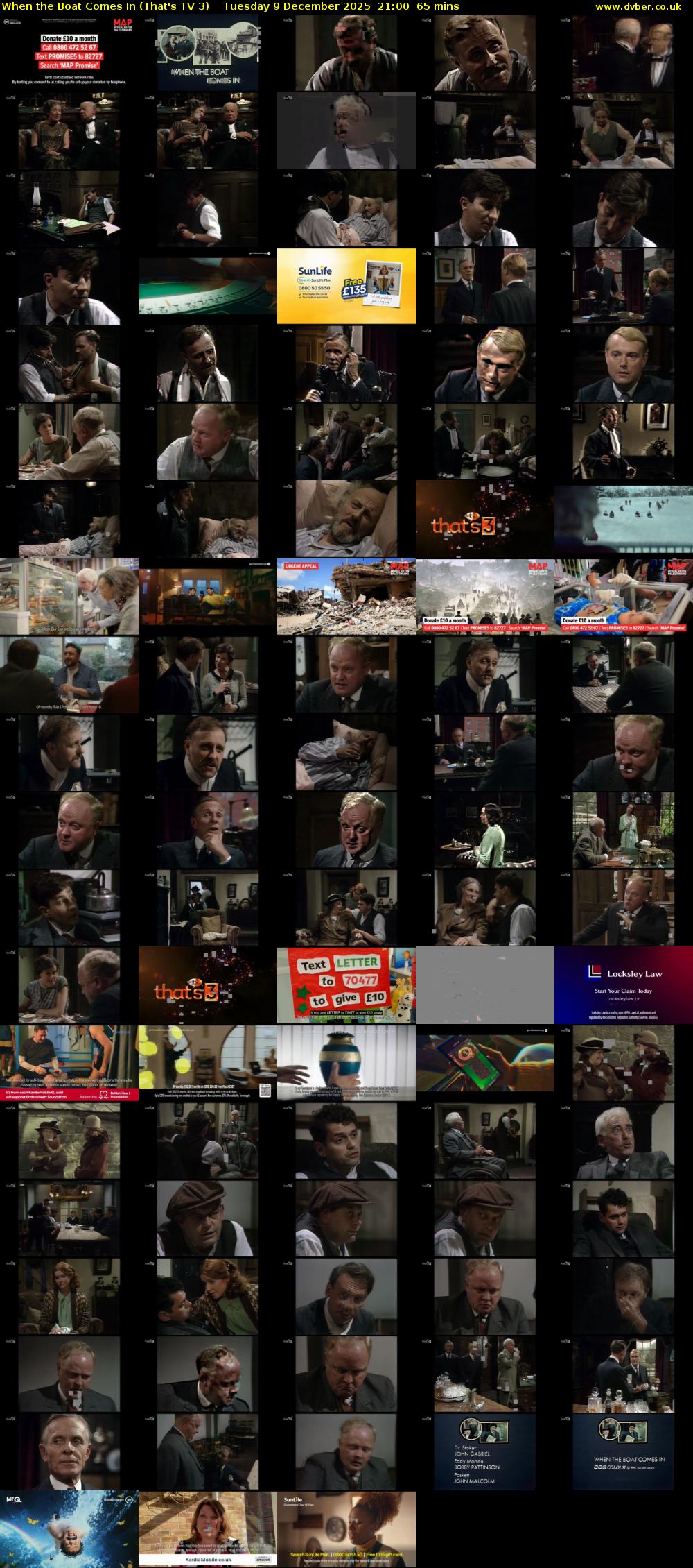 When the Boat Comes In (That's TV 3) Tuesday 9 December 2025 21:00 - 22:05