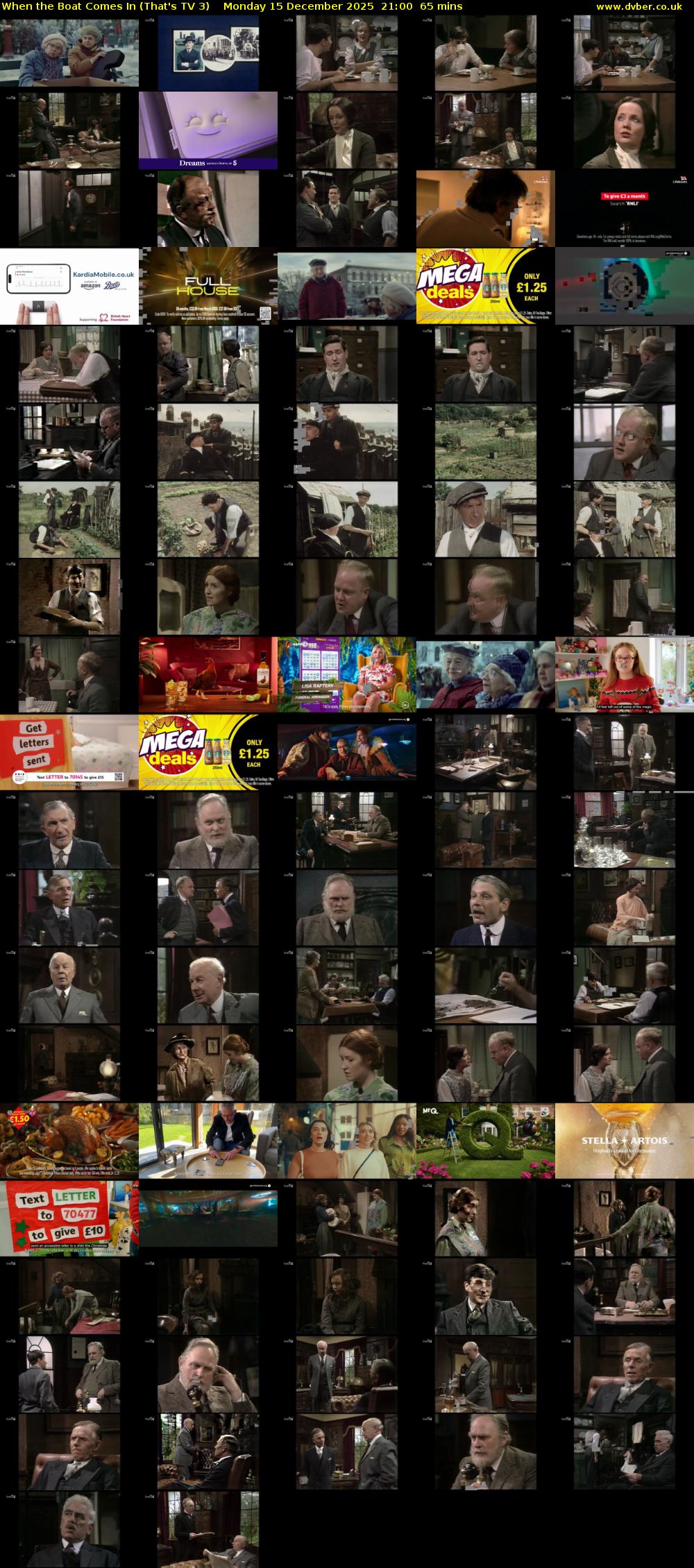 When the Boat Comes In (That's TV 3) Monday 15 December 2025 21:00 - 22:05