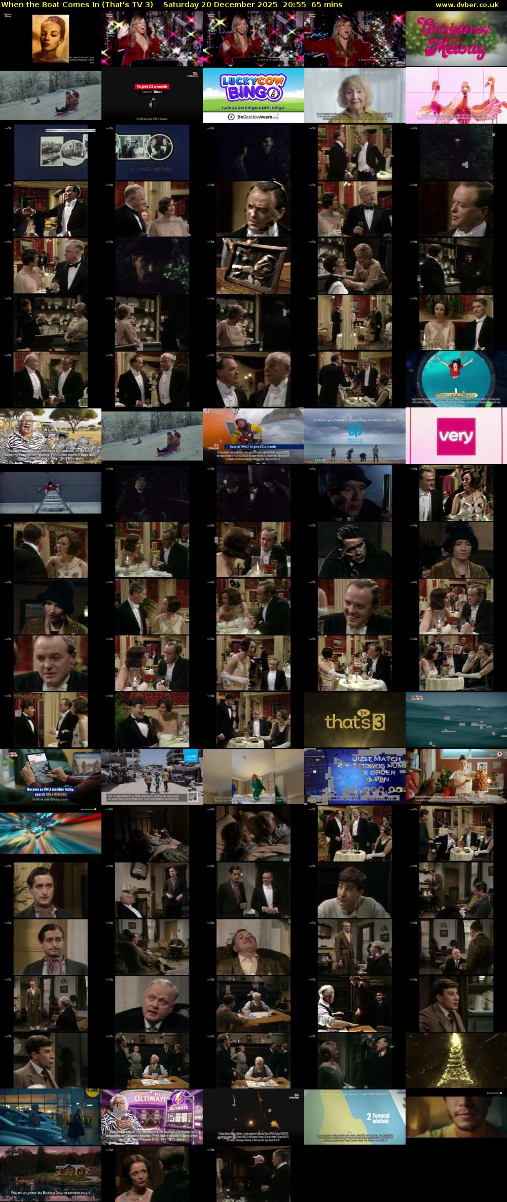 When the Boat Comes In (That's TV 3) Saturday 20 December 2025 20:55 - 22:00