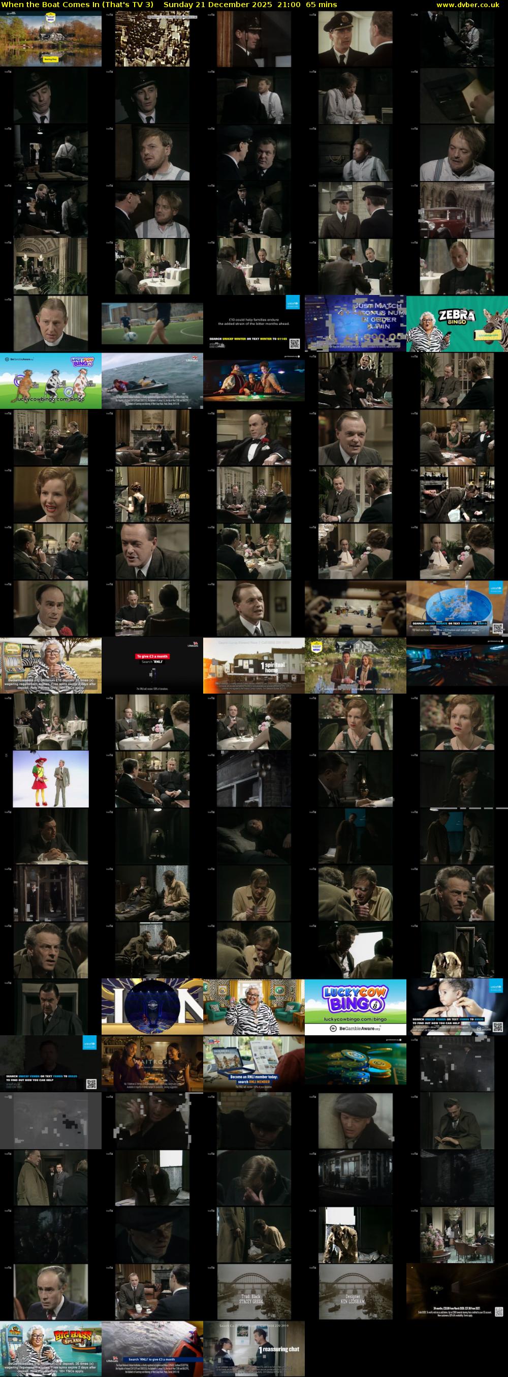 When the Boat Comes In (That's TV 3) Sunday 21 December 2025 21:00 - 22:05