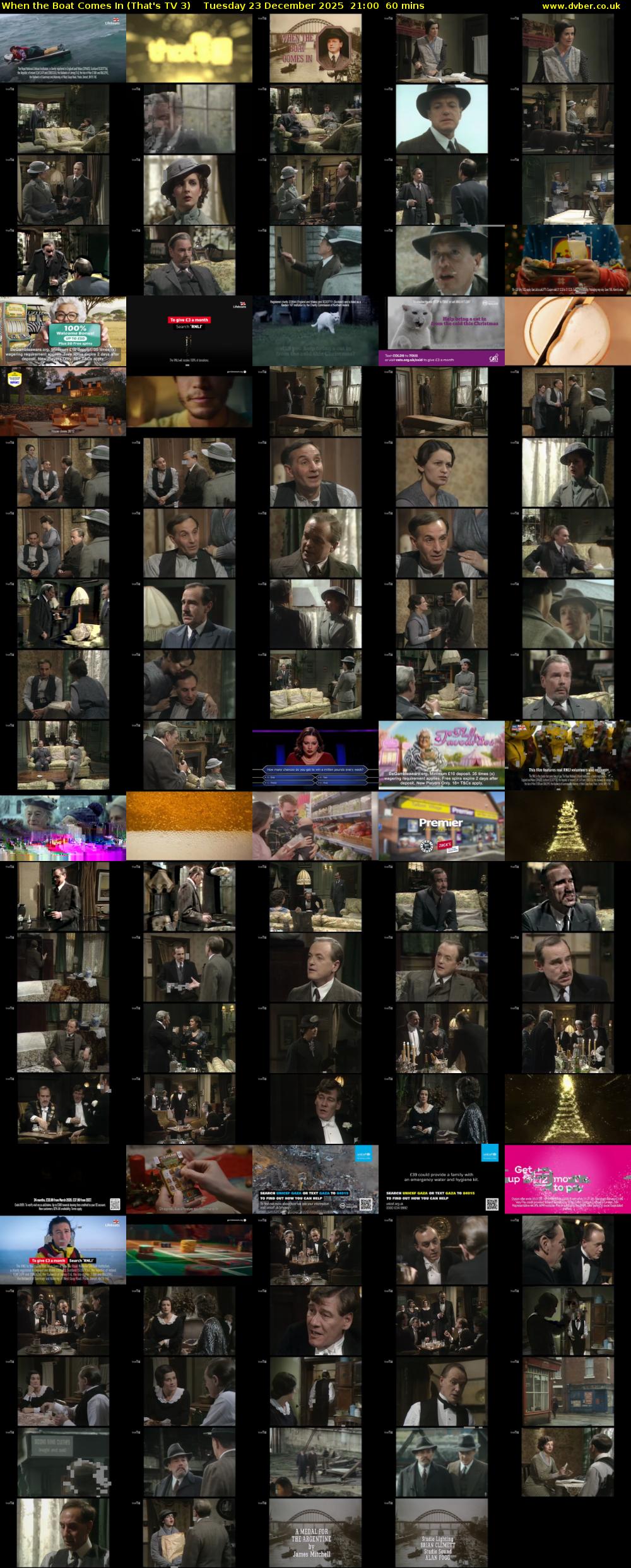 When the Boat Comes In (That's TV 3) Tuesday 23 December 2025 21:00 - 22:00