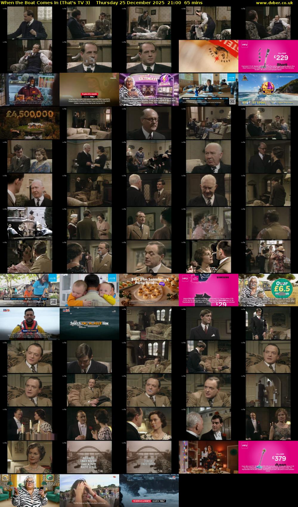 When the Boat Comes In (That's TV 3) Thursday 25 December 2025 21:00 - 22:05