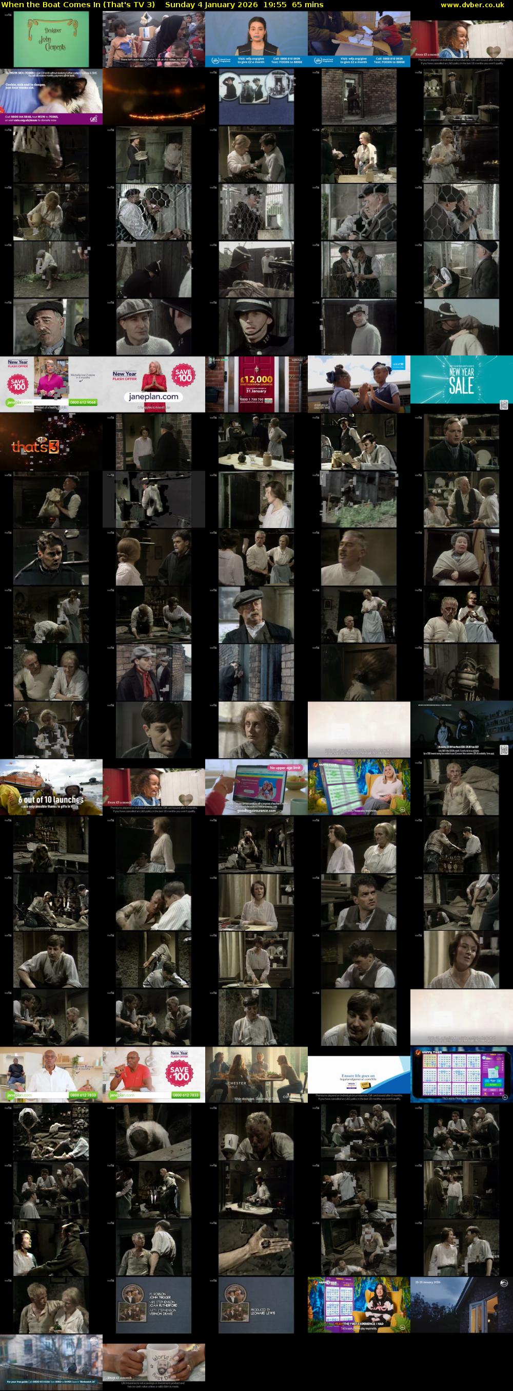 When the Boat Comes In (That's TV 3) Sunday 4 January 2026 19:55 - 21:00