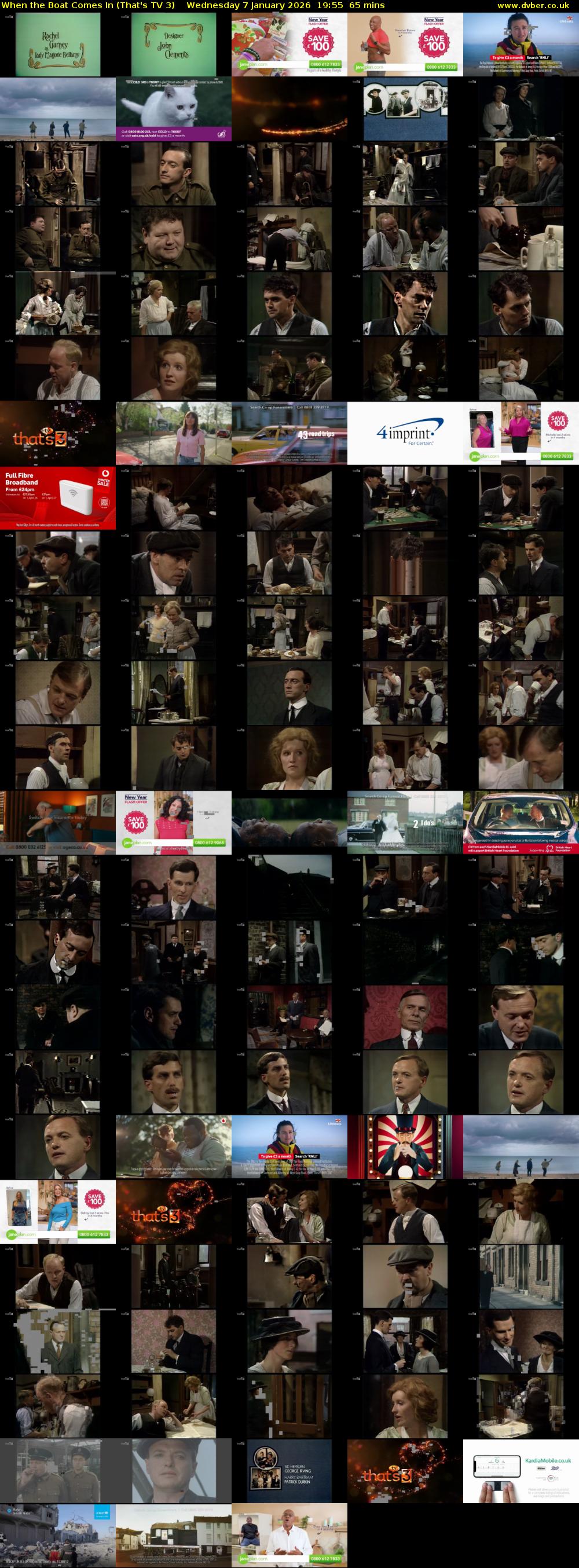 When the Boat Comes In (That's TV 3) Wednesday 7 January 2026 19:55 - 21:00