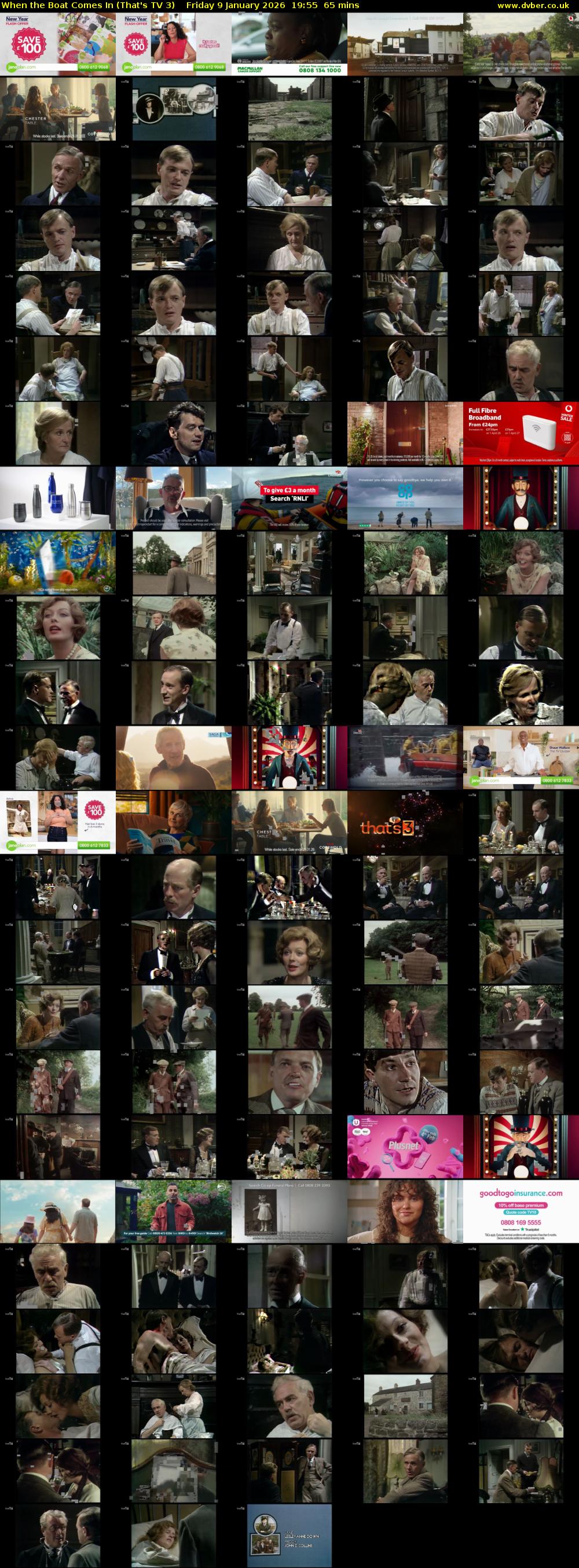 When the Boat Comes In (That's TV 3) Friday 9 January 2026 19:55 - 21:00