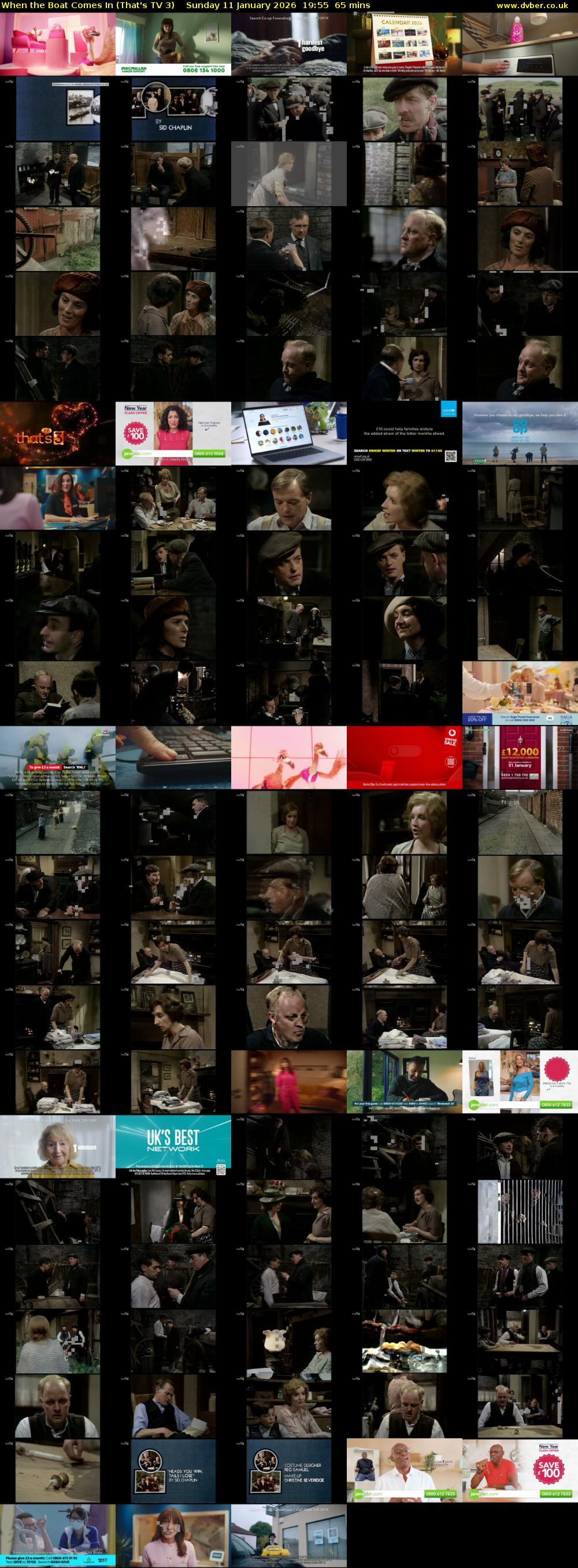 When the Boat Comes In (That's TV 3) Sunday 11 January 2026 19:55 - 21:00
