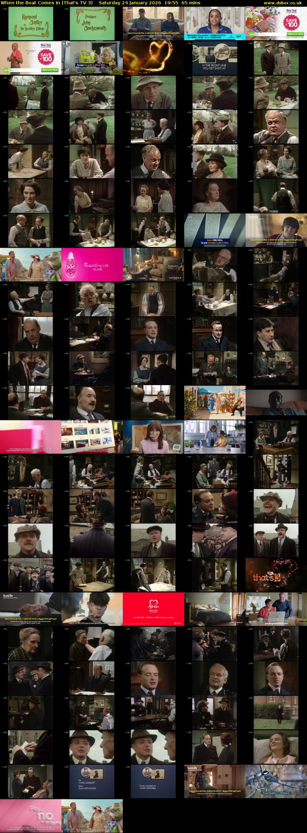 When the Boat Comes In (That's TV 3) Saturday 24 January 2026 19:55 - 21:00