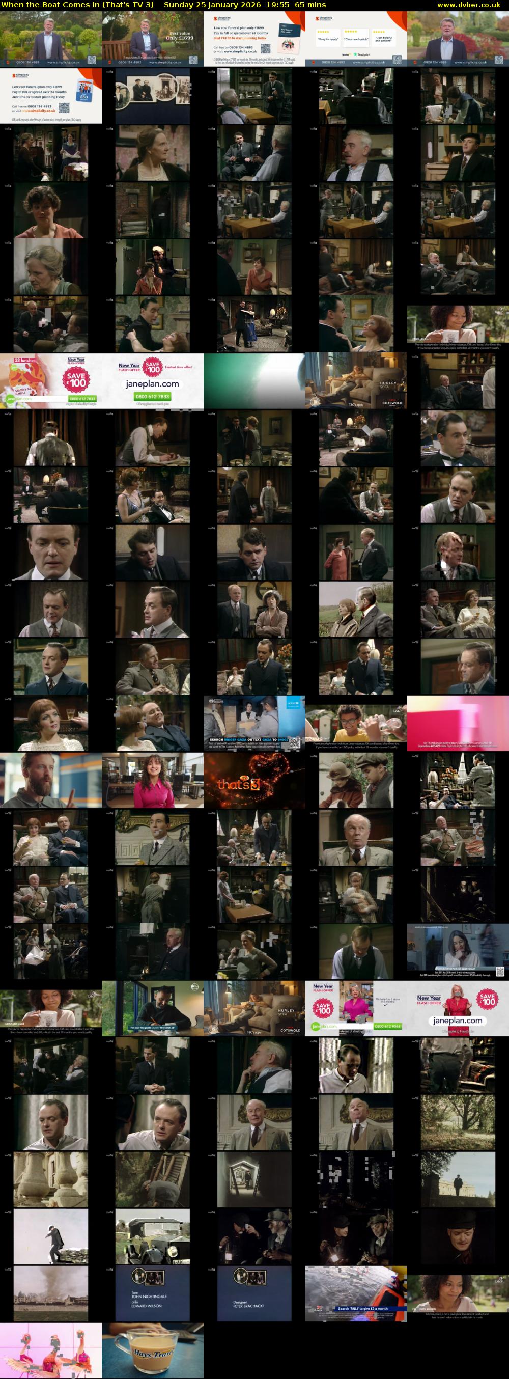 When the Boat Comes In (That's TV 3) Sunday 25 January 2026 19:55 - 21:00