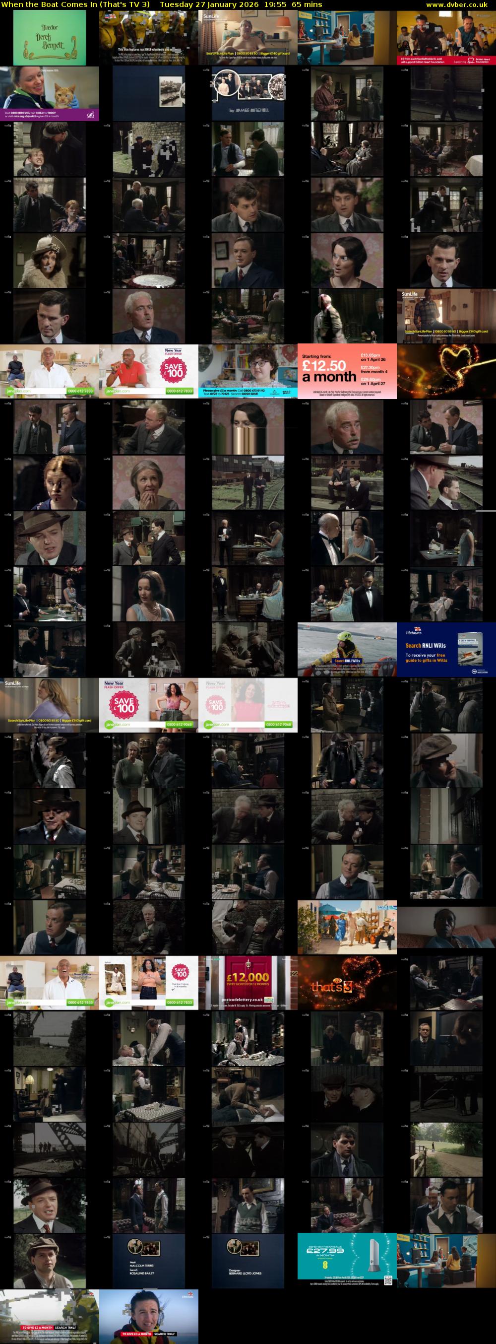 When the Boat Comes In (That's TV 3) Tuesday 27 January 2026 19:55 - 21:00