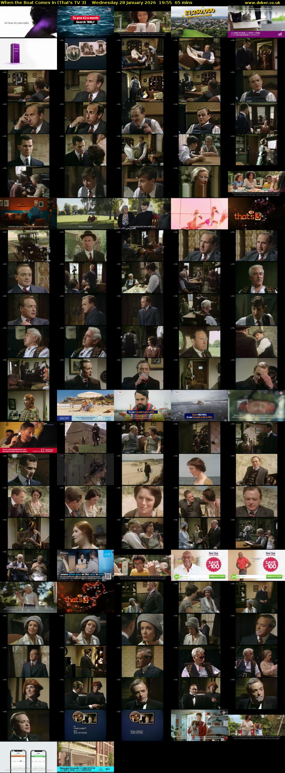 When the Boat Comes In (That's TV 3) Wednesday 28 January 2026 19:55 - 21:00