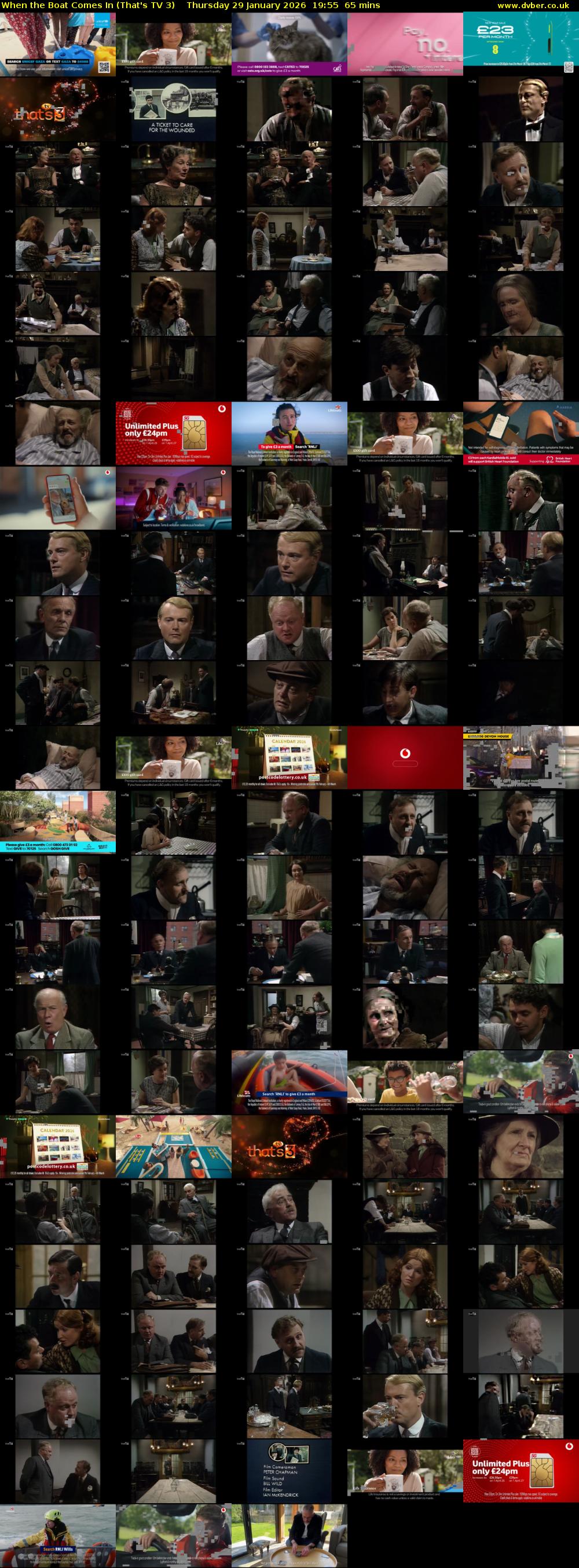 When the Boat Comes In (That's TV 3) Thursday 29 January 2026 19:55 - 21:00