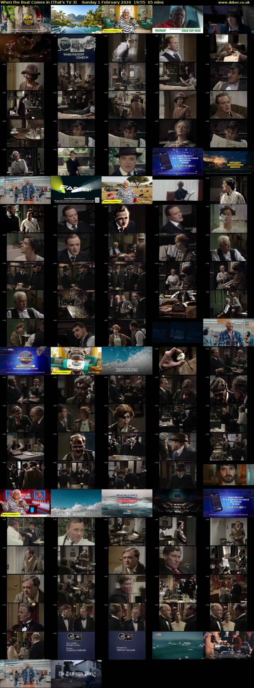 When the Boat Comes In (That's TV 3) Sunday 1 February 2026 19:55 - 21:00