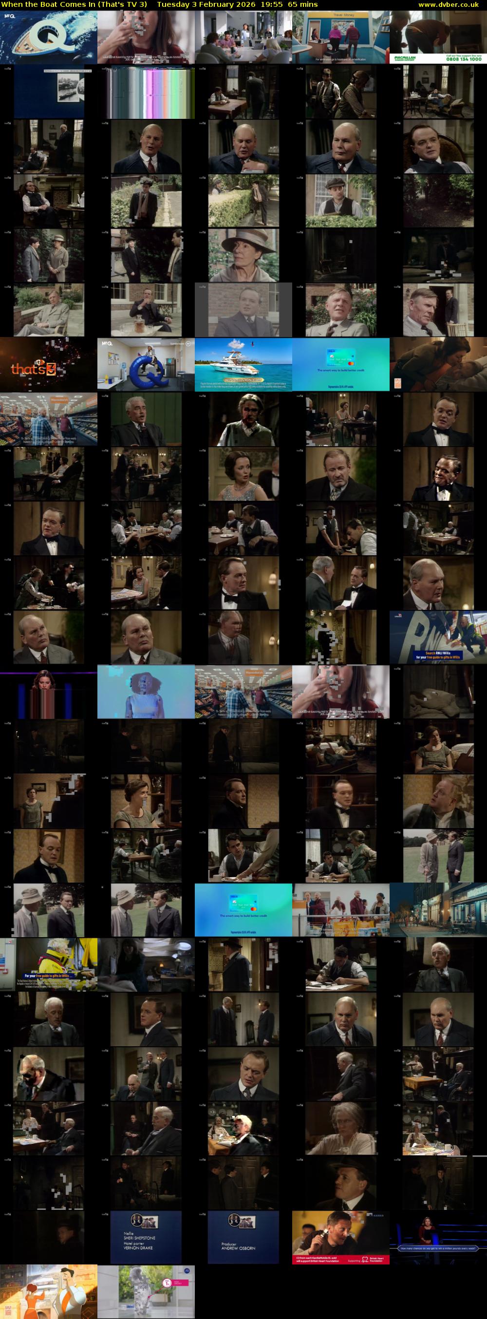 When the Boat Comes In (That's TV 3) Tuesday 3 February 2026 19:55 - 21:00