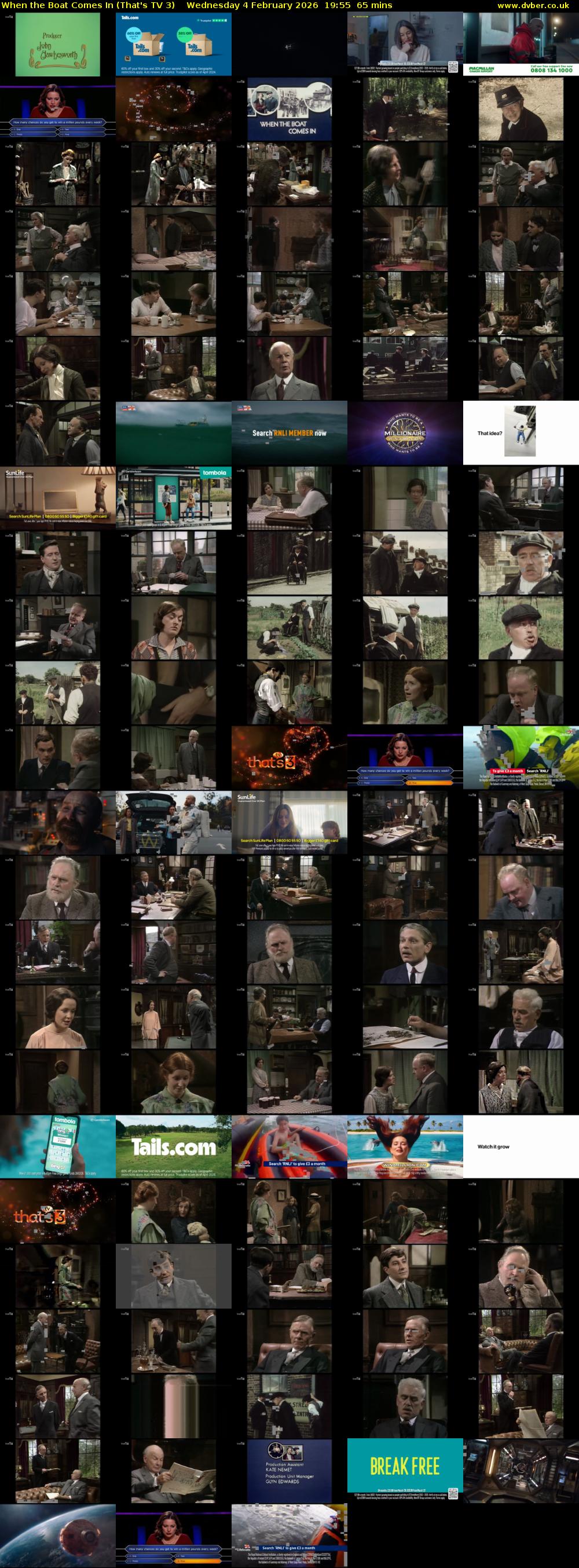 When the Boat Comes In (That's TV 3) Wednesday 4 February 2026 19:55 - 21:00