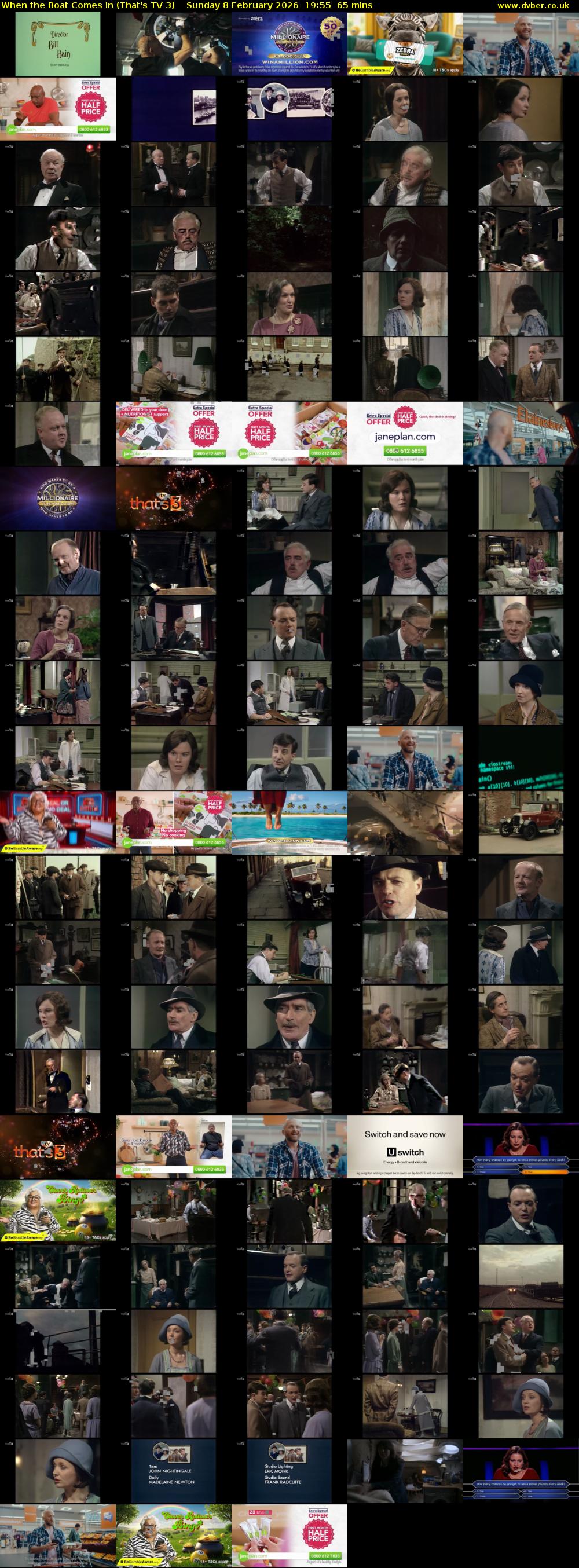 When the Boat Comes In (That's TV 3) Sunday 8 February 2026 19:55 - 21:00