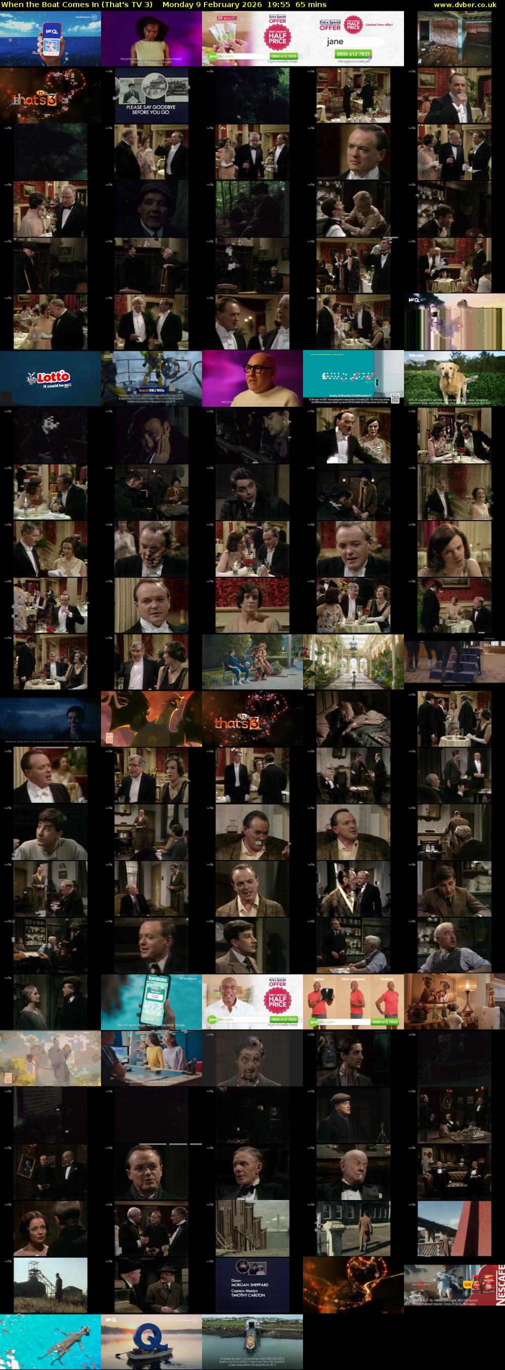 When the Boat Comes In (That's TV 3) Monday 9 February 2026 19:55 - 21:00