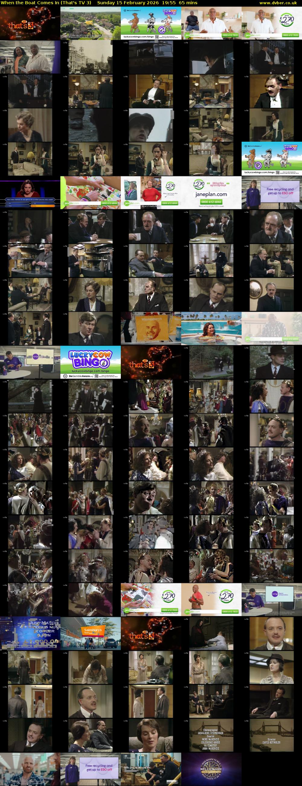 When the Boat Comes In (That's TV 3) Sunday 15 February 2026 19:55 - 21:00