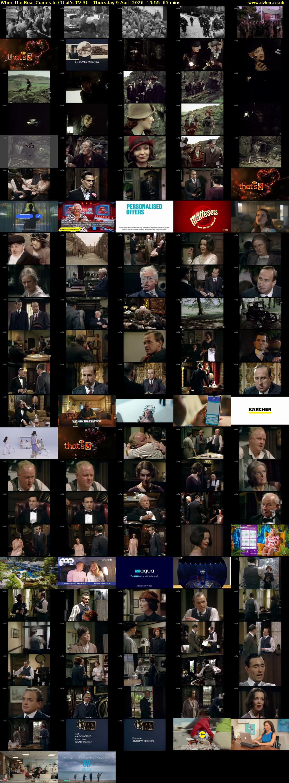 When the Boat Comes In (That's TV 3) Thursday 9 April 2026 19:55 - 21:00