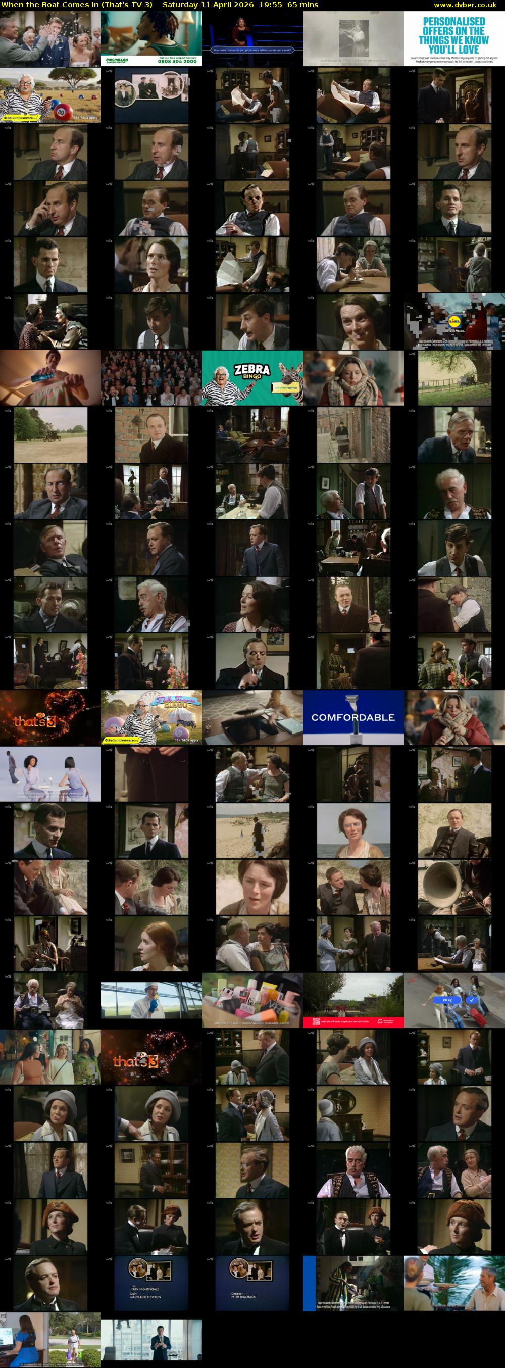 When the Boat Comes In (That's TV 3) Saturday 11 April 2026 19:55 - 21:00